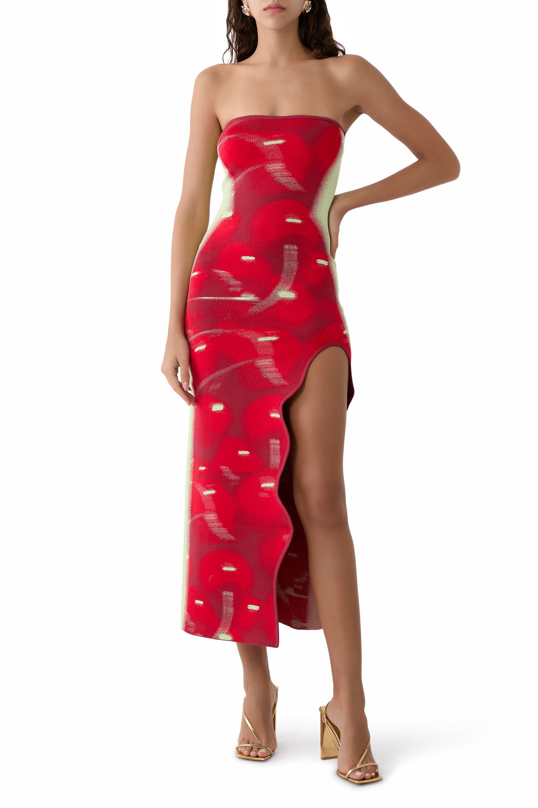 فستان إيريس طويل بلا أكمام