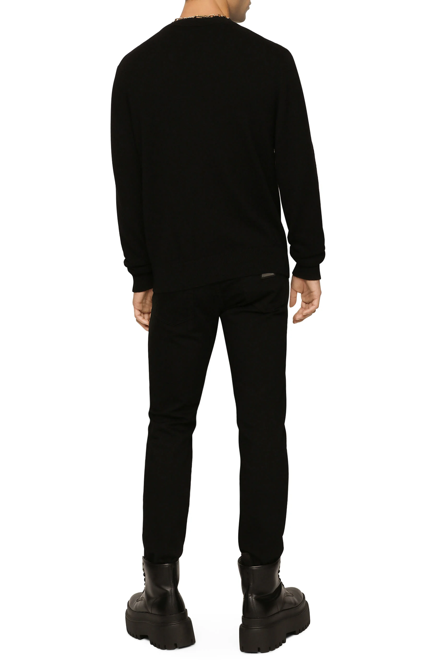 بنطال جينز بقصة ضيقة دنيم مطاطي