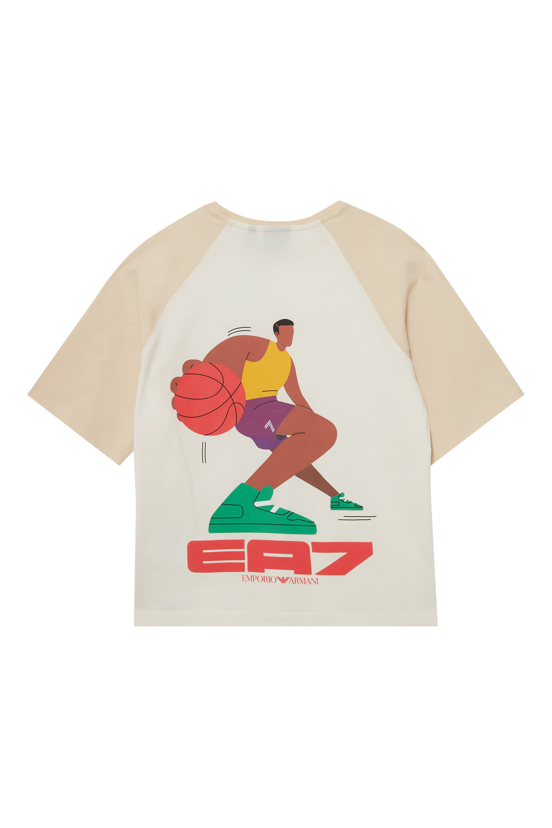 تيشيرت بنقشة غرافيكية قطن للأطفال