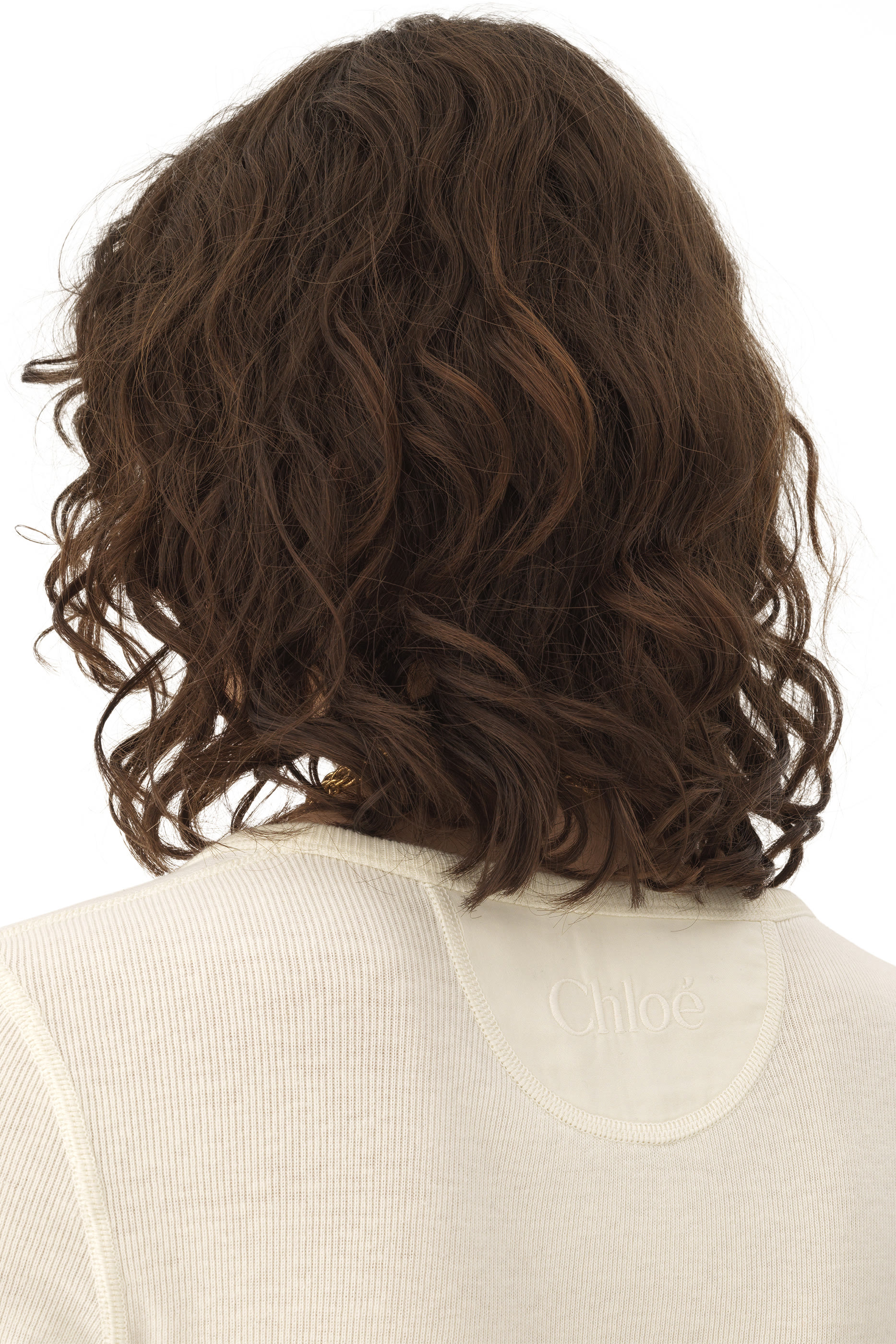 قميص بياقة هينلي عميقة