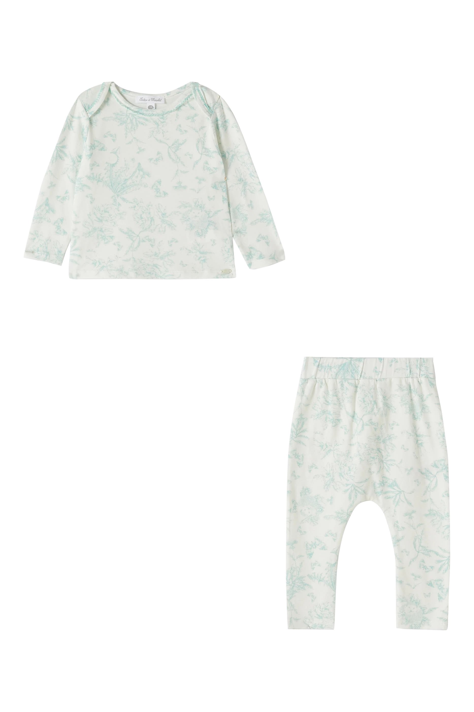 طقم بيجامة بطبعة غرافيكية للأطفال