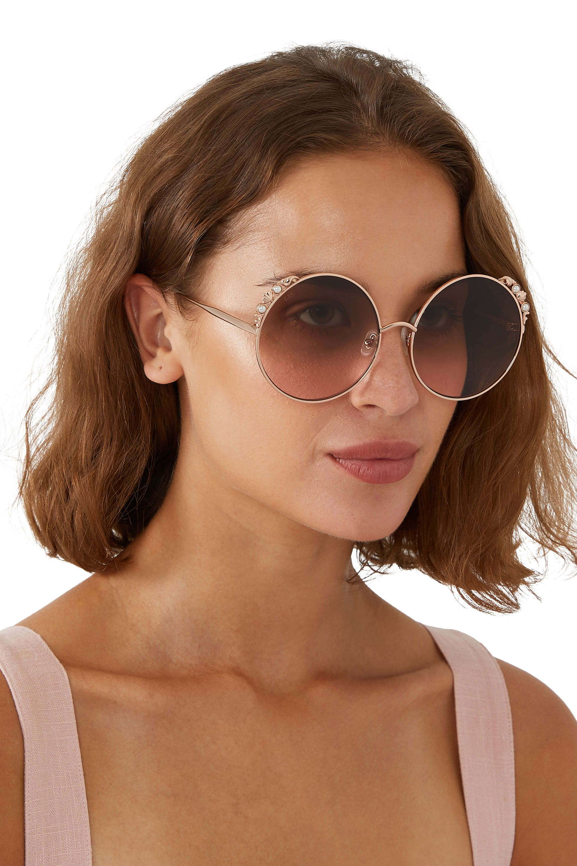 نظارة شمسية ليندي بإطار مستدير