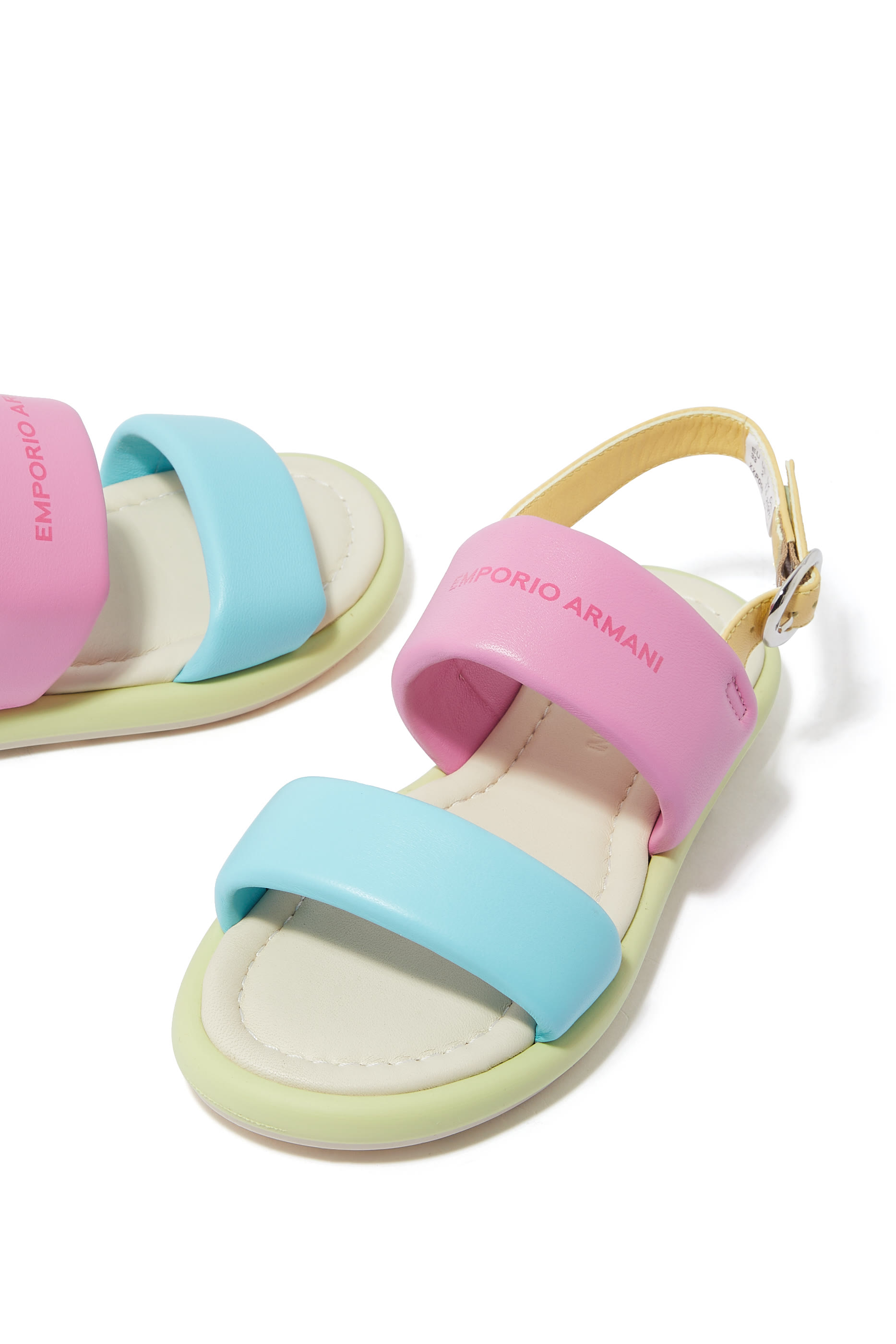 صندل للأطفال بسيور جلد نابا