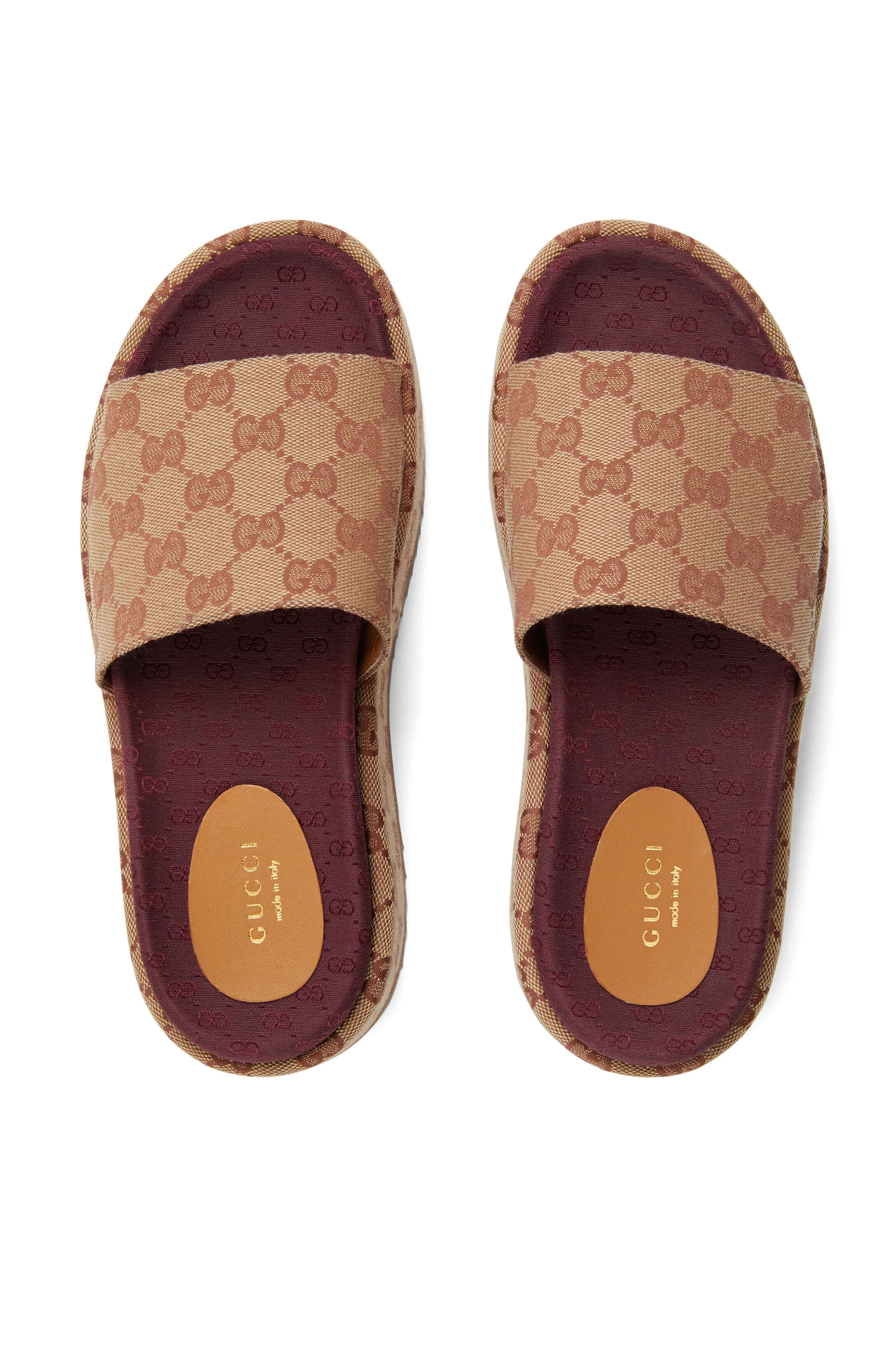 حذاء مفتوح بشعار GG