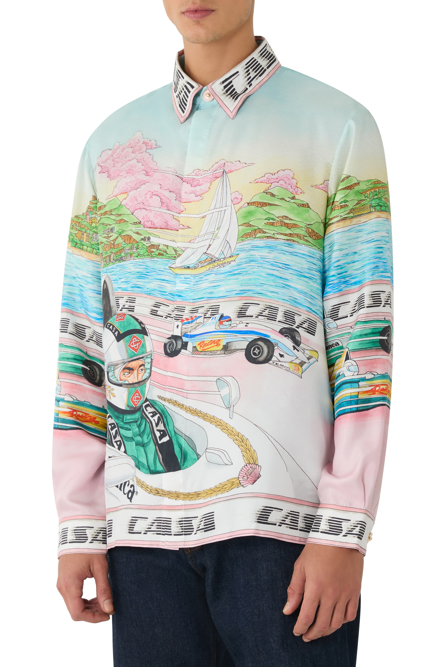 The Art of Racing Long Sleeve Silk Shirt