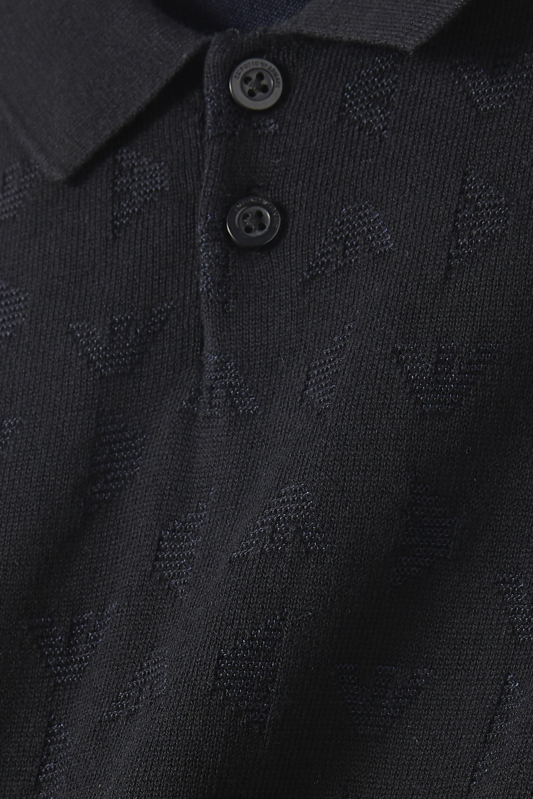 قميص بولو منسوج بشعار الماركة للأطفال