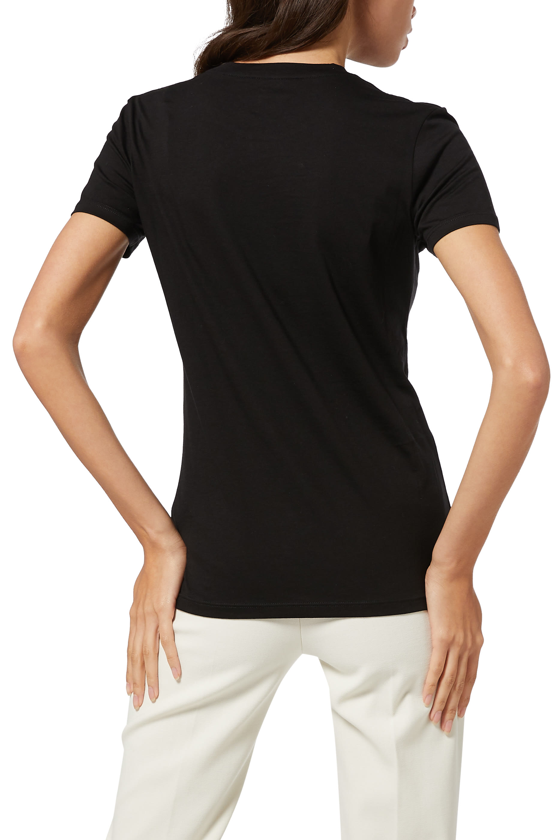 تي شيرت قطن رمادي