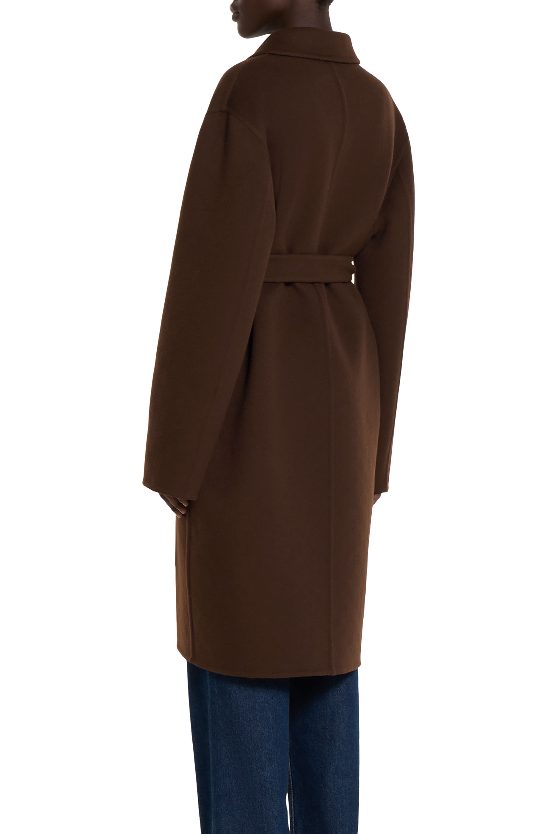 معطف بوجهين حرير صوف