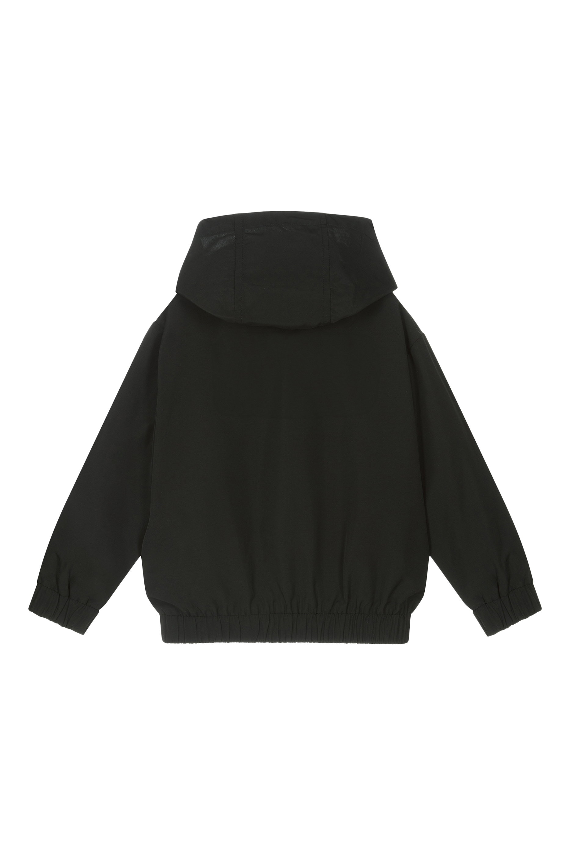 جاكيت بنقشة شعار الماركة قماش مقاوم للرياح للأطفال