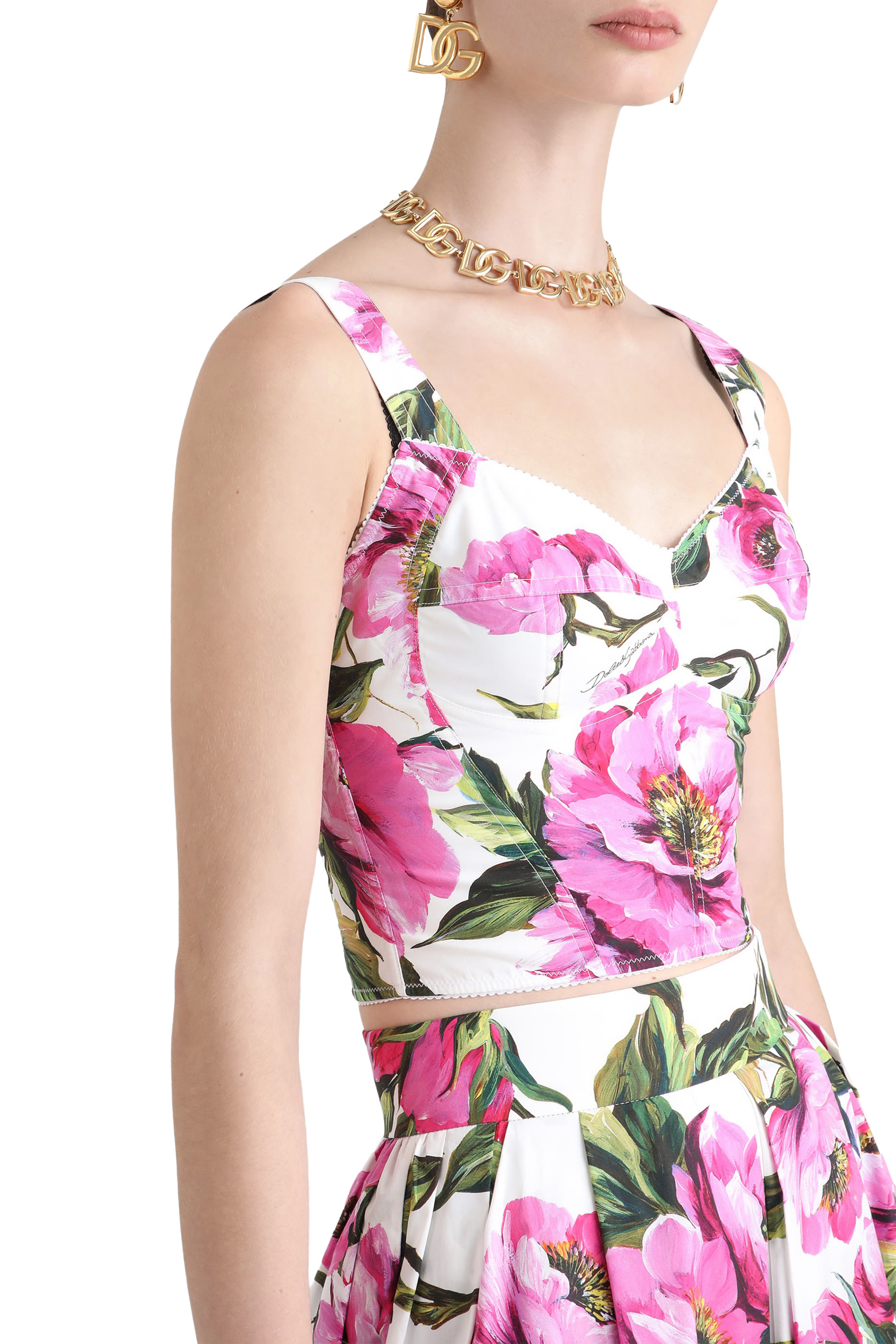 بلوزة بطبعات زهور