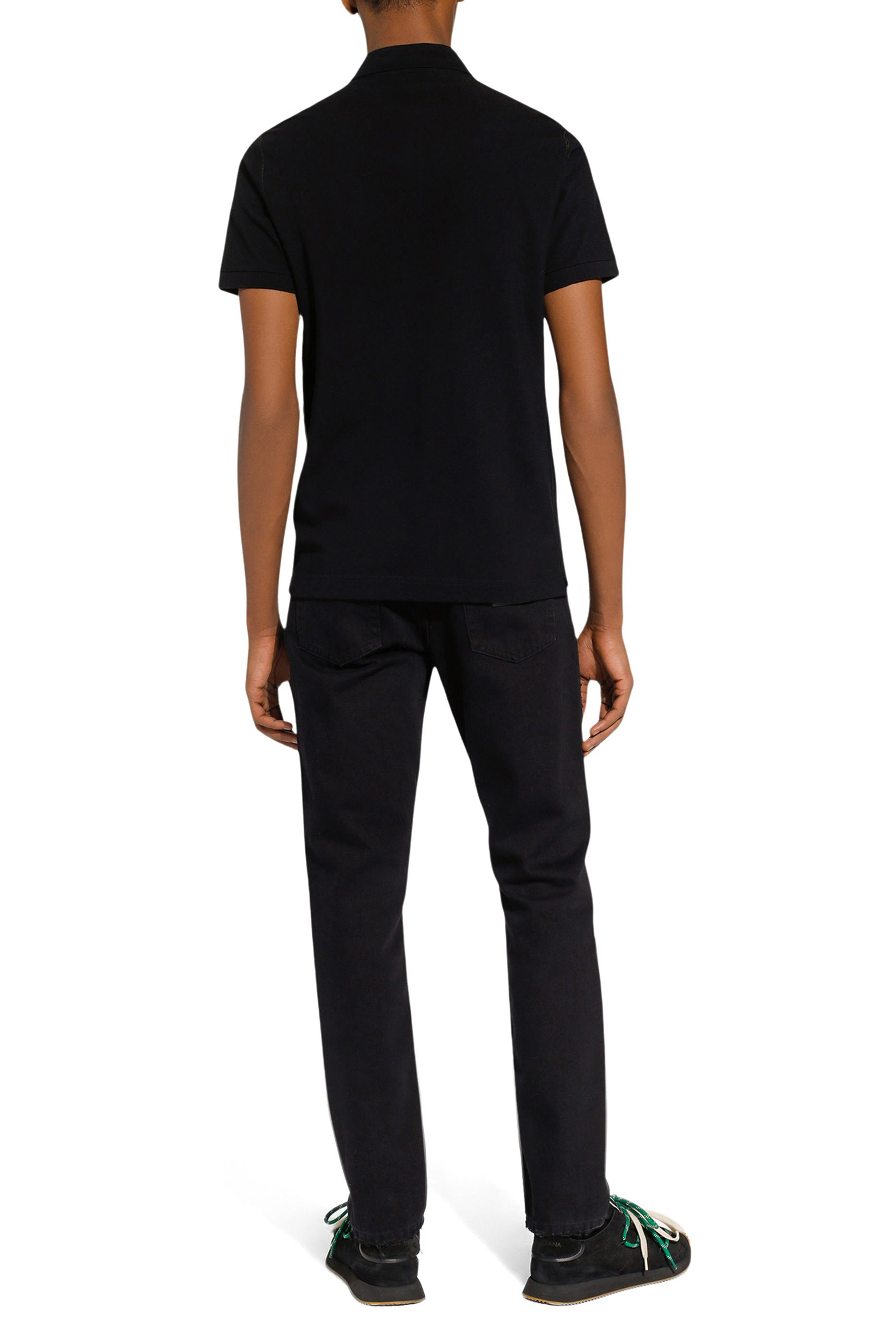 قميص بولو مطرز بشعار الماركة قطن