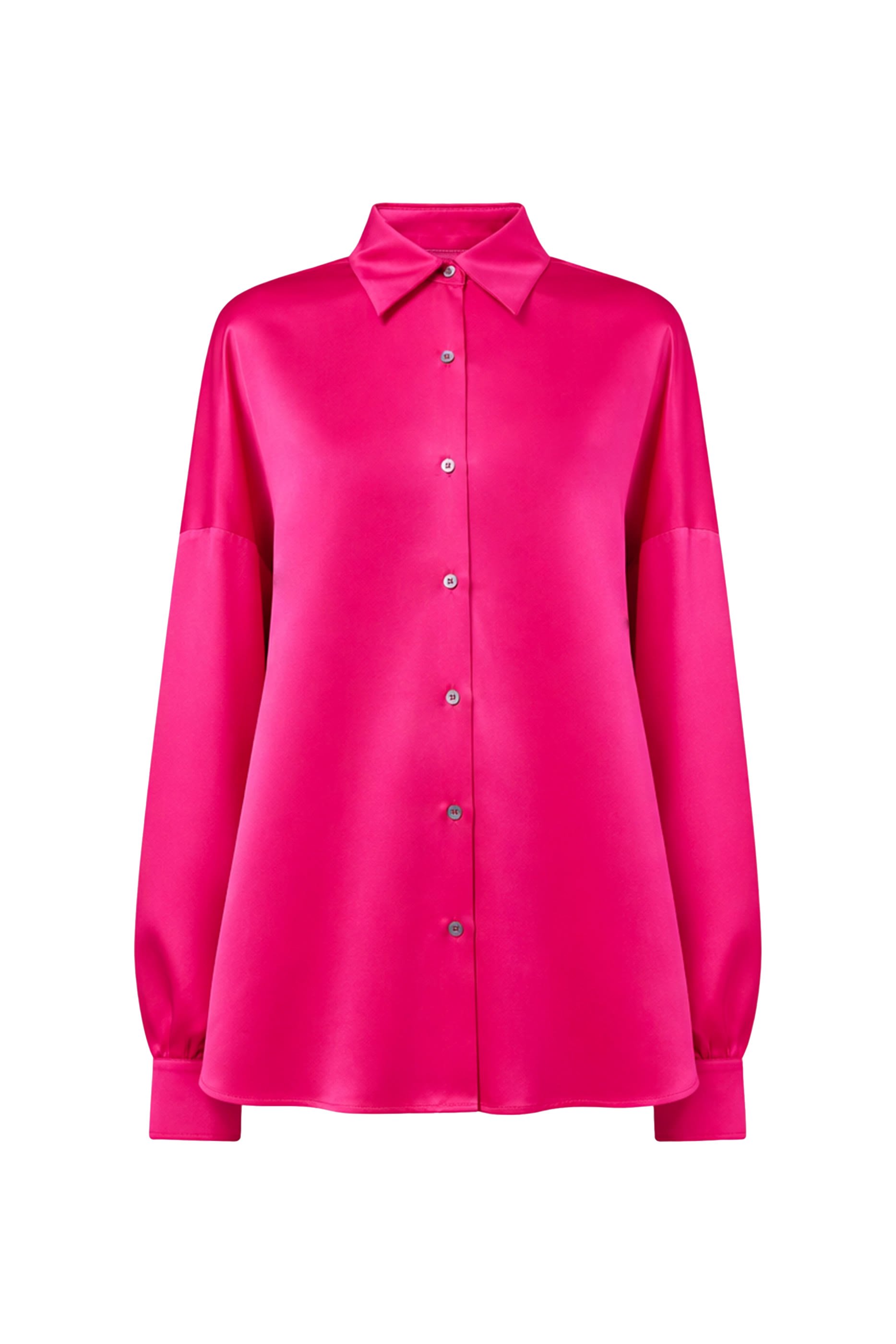 قميص كاسيا بقصة فضفاضة حرير