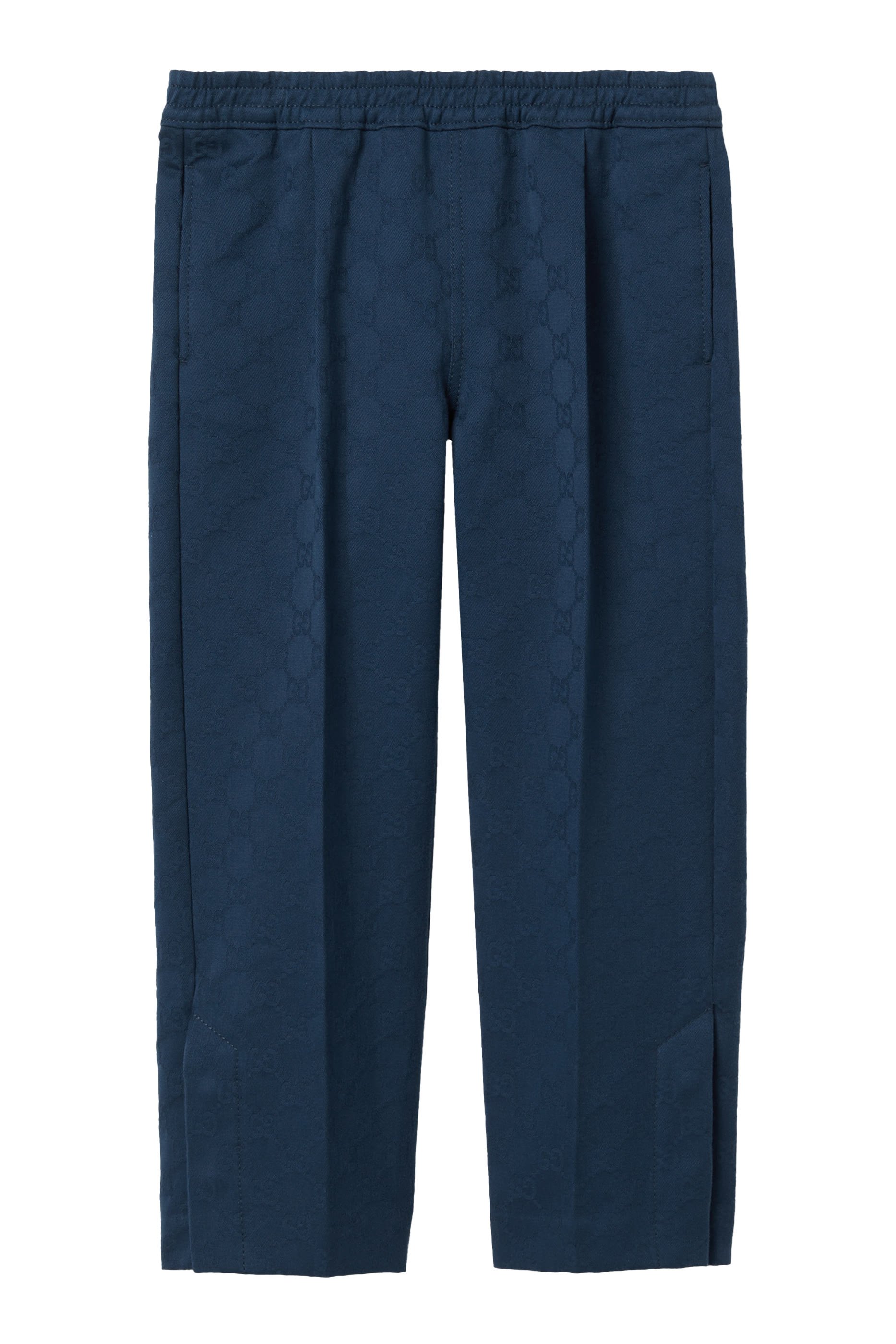 بنطال بحرفي شعار الماركة وشريط ويب قطن للأطفال