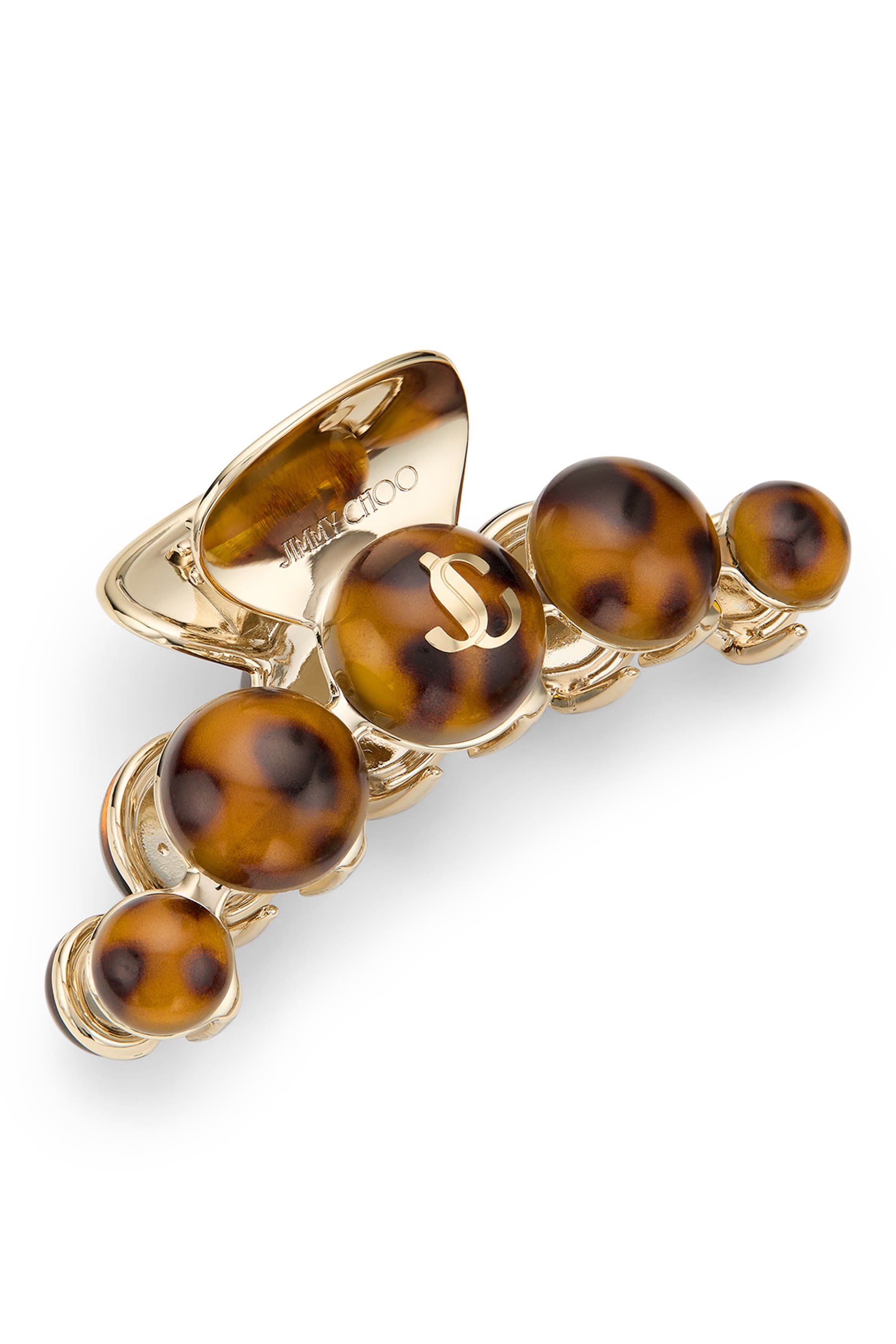 مشبك شعر بنقشة صدفة سلحفاة