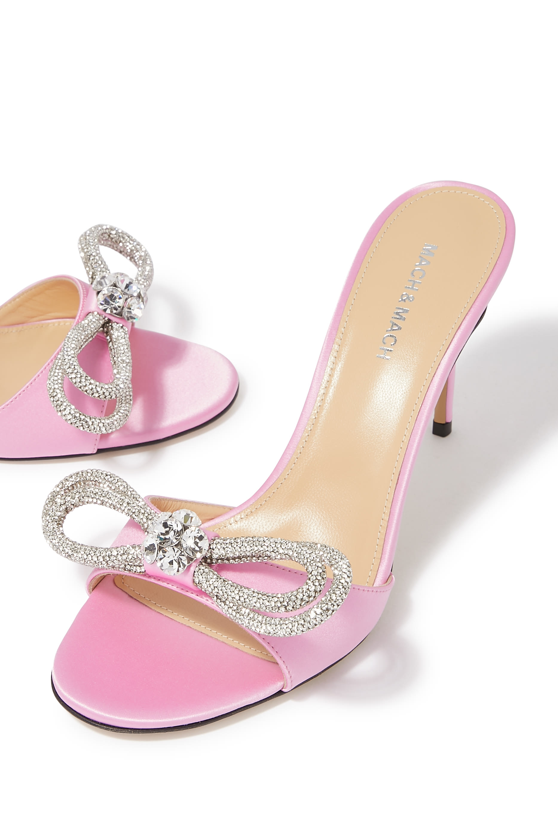 حذاء مفتوح 95 بعقدة مزدوجة ستان