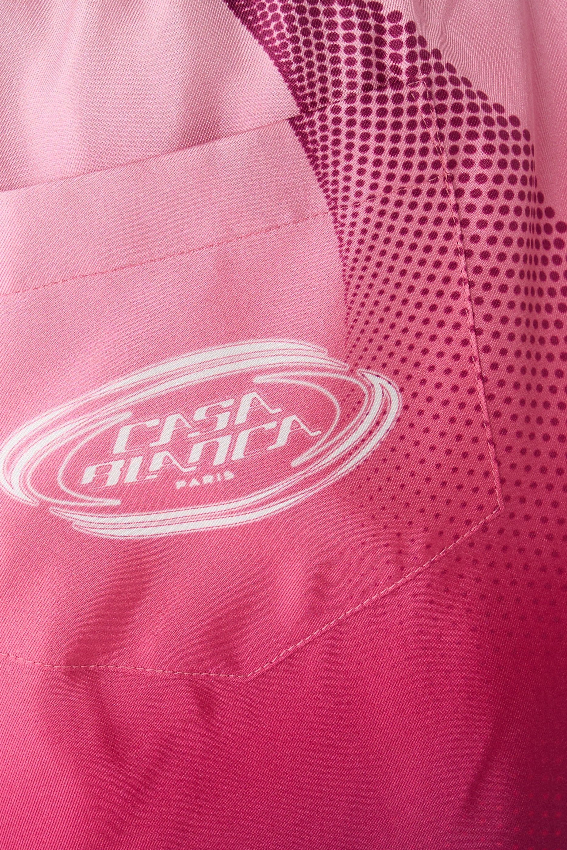 شورت حرير بلون أوبرجين متدرج