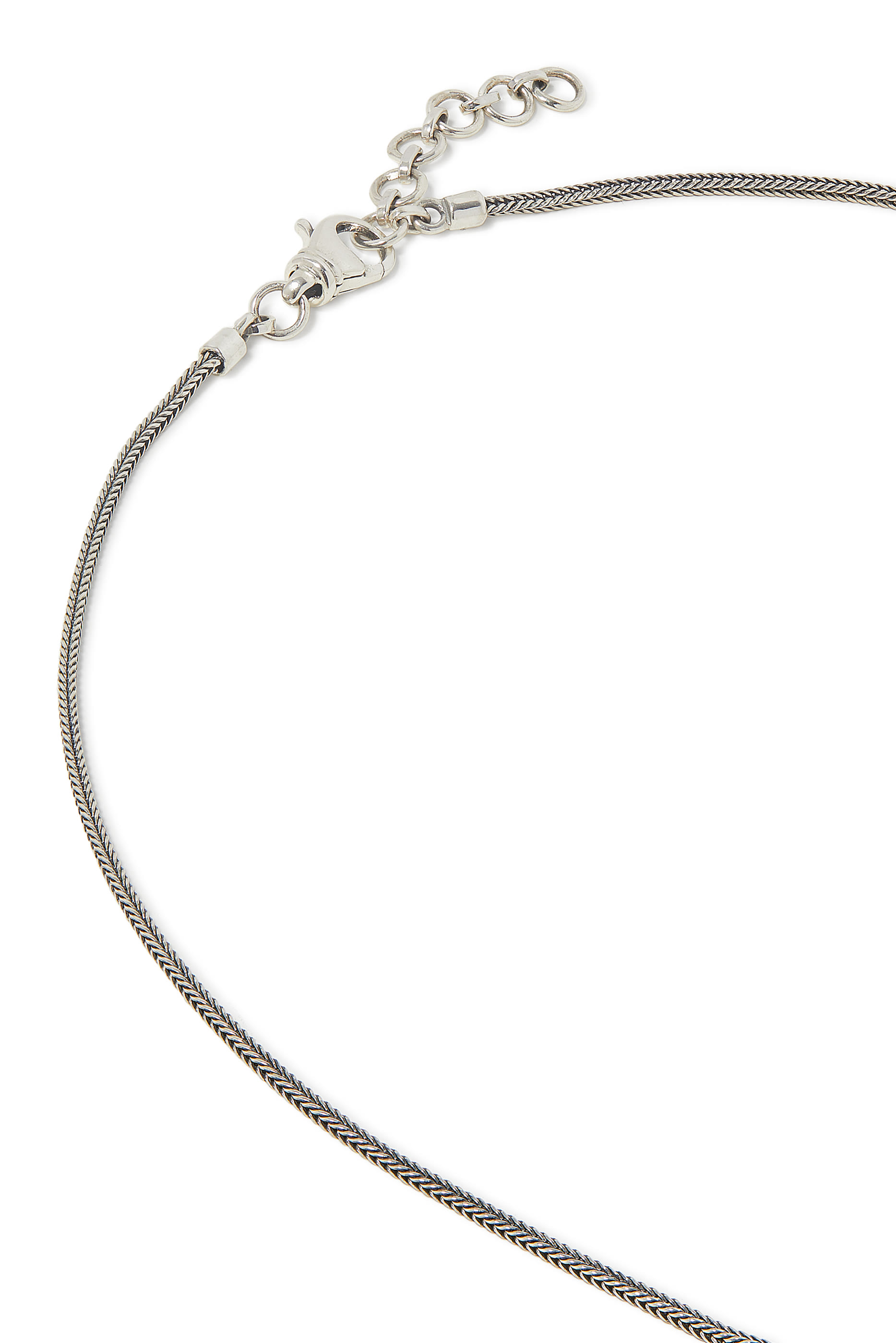 قلادة بعبارة عن الإيمان، فضة إسترلينية وياقوت