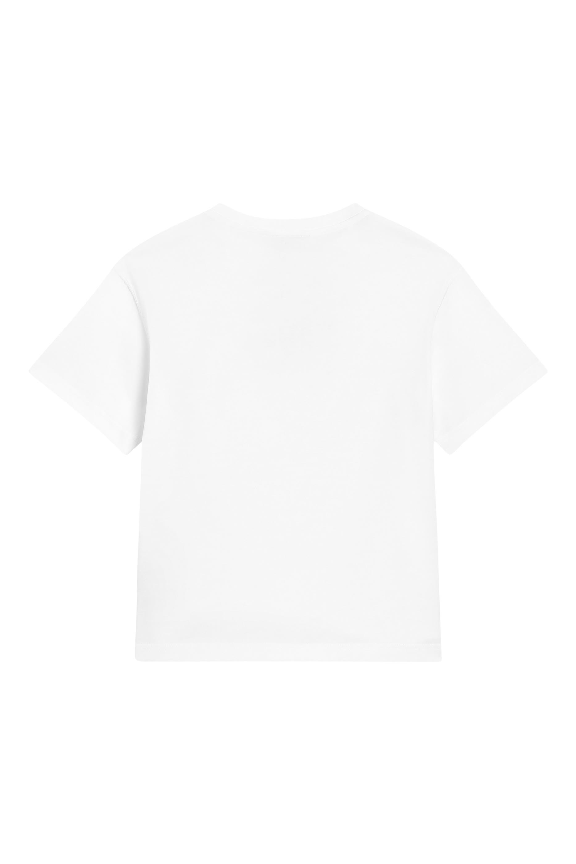 تيشيرت بنقشة مايوليكا بتصميم شعار الماركة للأطفال