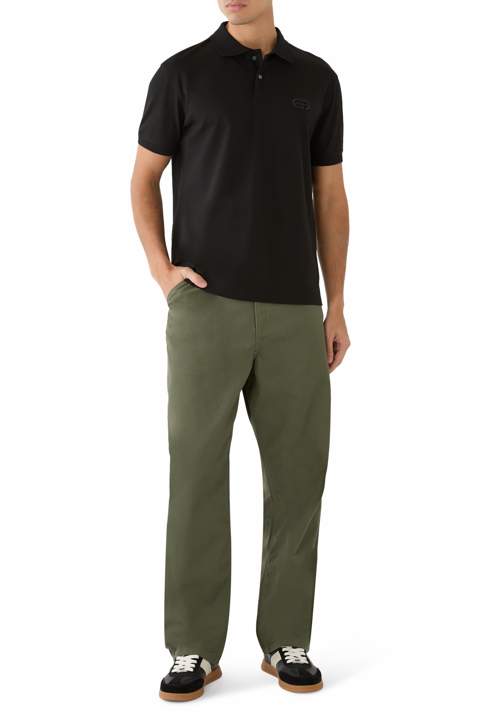 قميص بولو بشعار الماركة