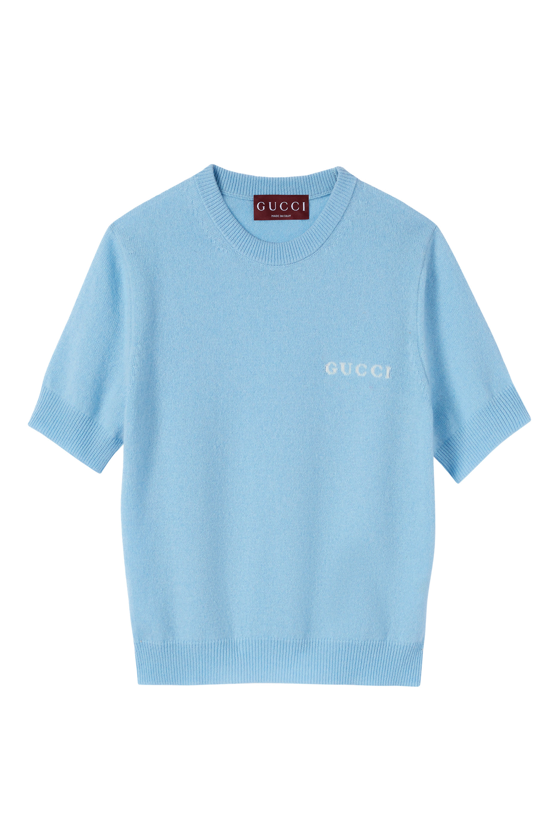 بلوزة مزينة بشعار الماركة كشمير