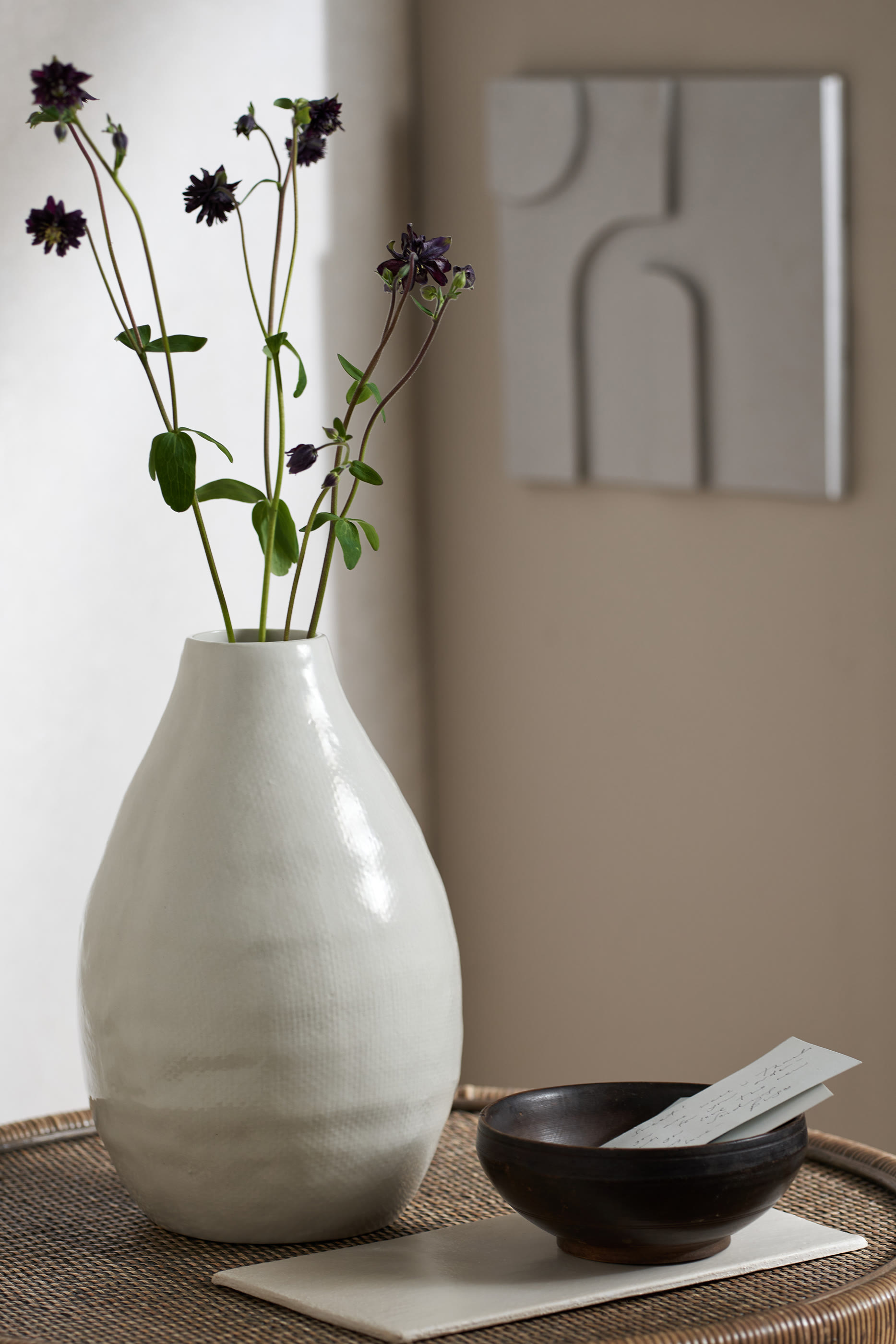 مزهرية مارلي كبيرة لامعة