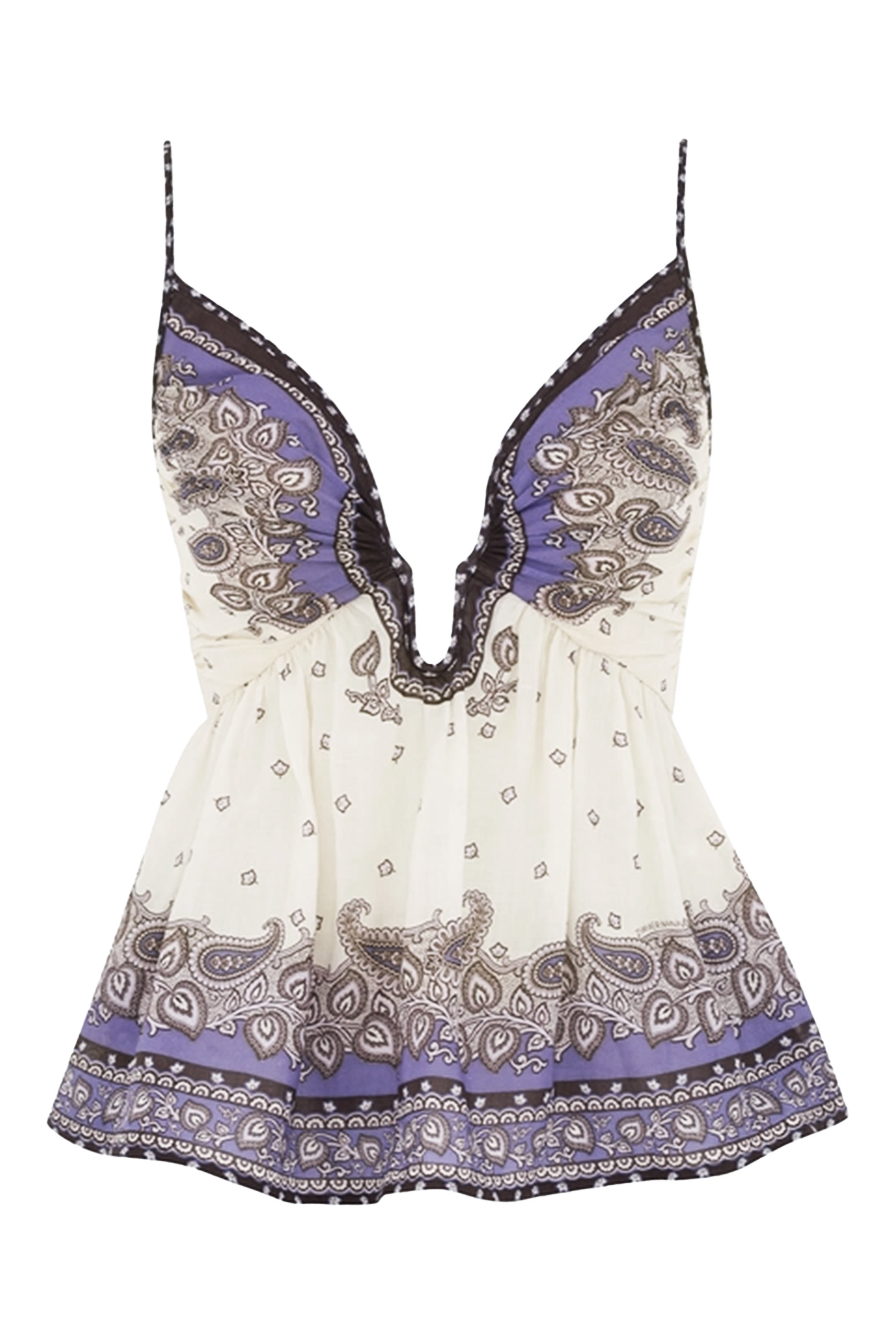 بلوزة كاميسول ماكسين بياقة عميقة