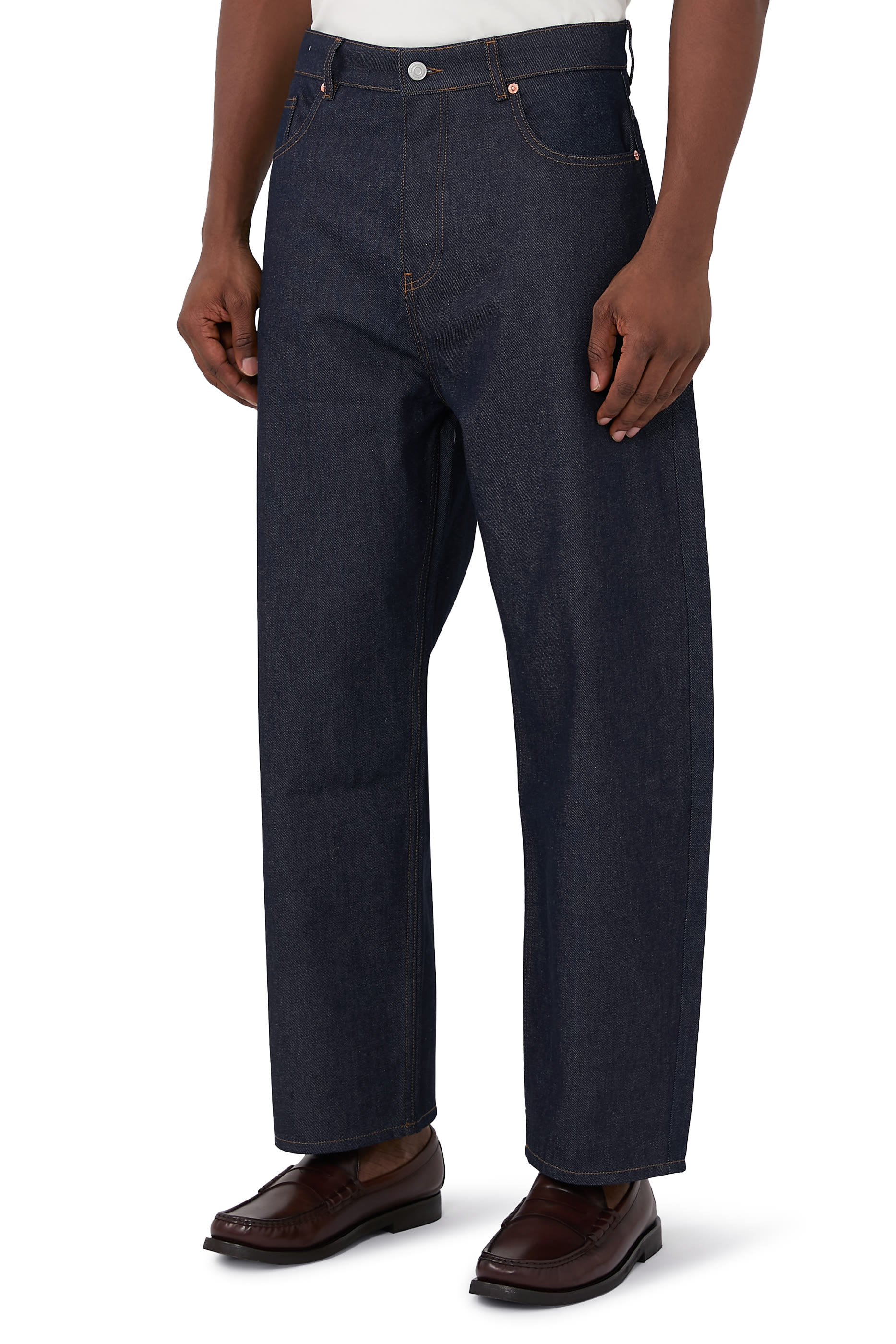 بنطال جينز برات فضفاض