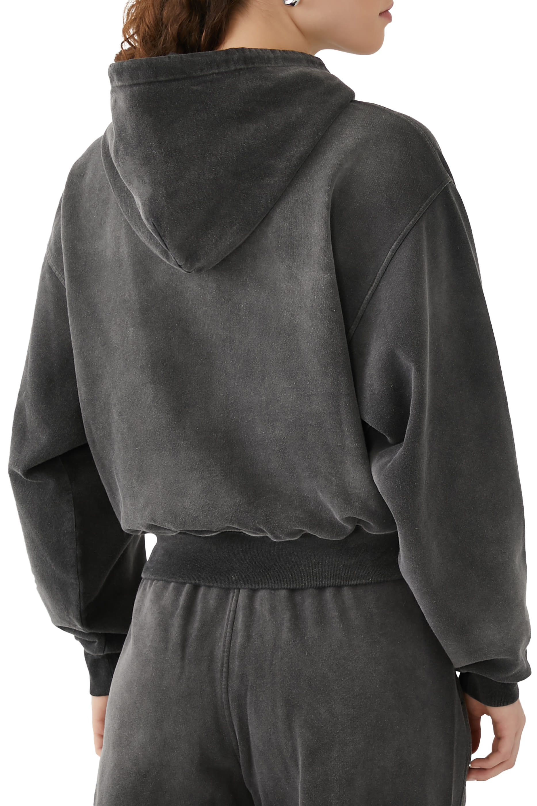 هودي قصير برباط مرصع بكريستال مثبت حراريا