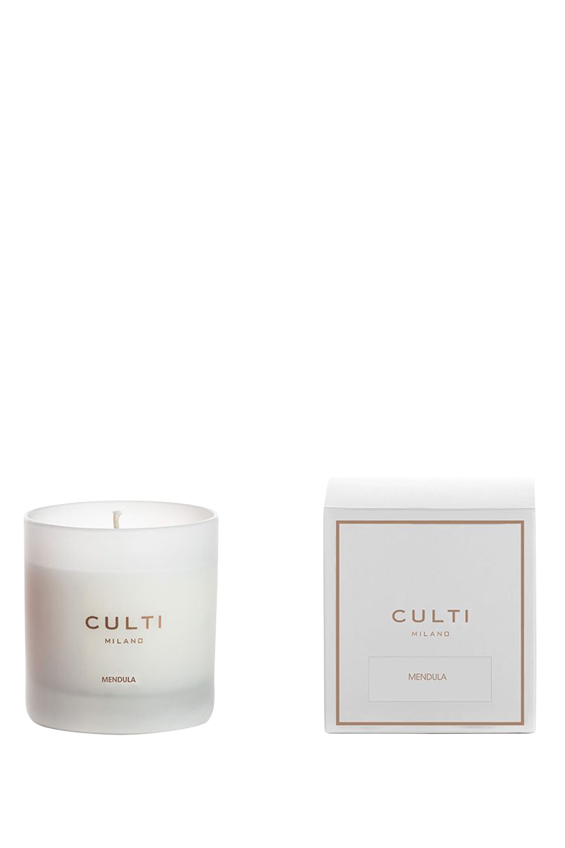 شمعة مندولا معطّرة بوعاء زجاجي ساتان مطبوع بتقنية السيلك سكرين