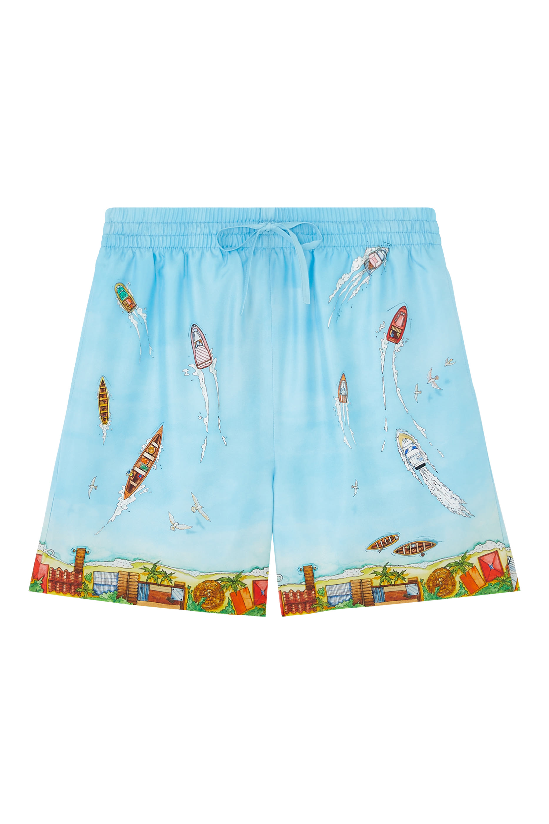 شورت حرير بطبعة