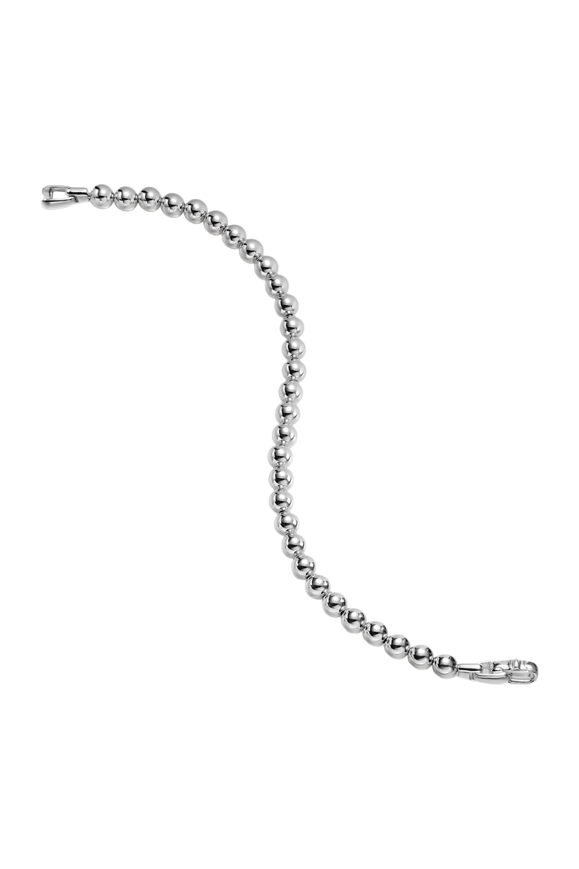 سوار بخرز بتصميم مسبحة، فضة إسترلينية