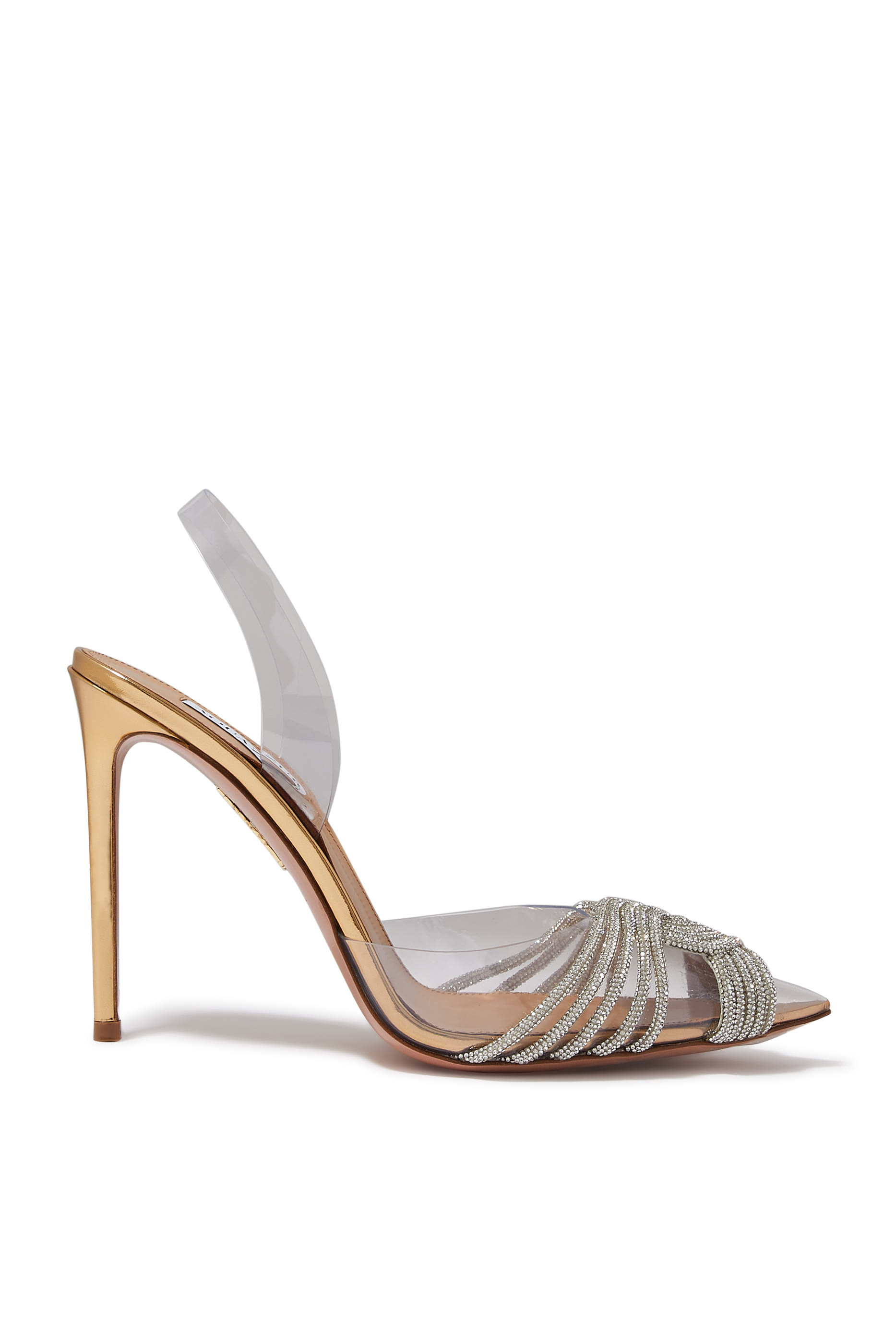 حذاء كلاسيك جاتسبي 105 بسير خلفي مرصع بالكريستال