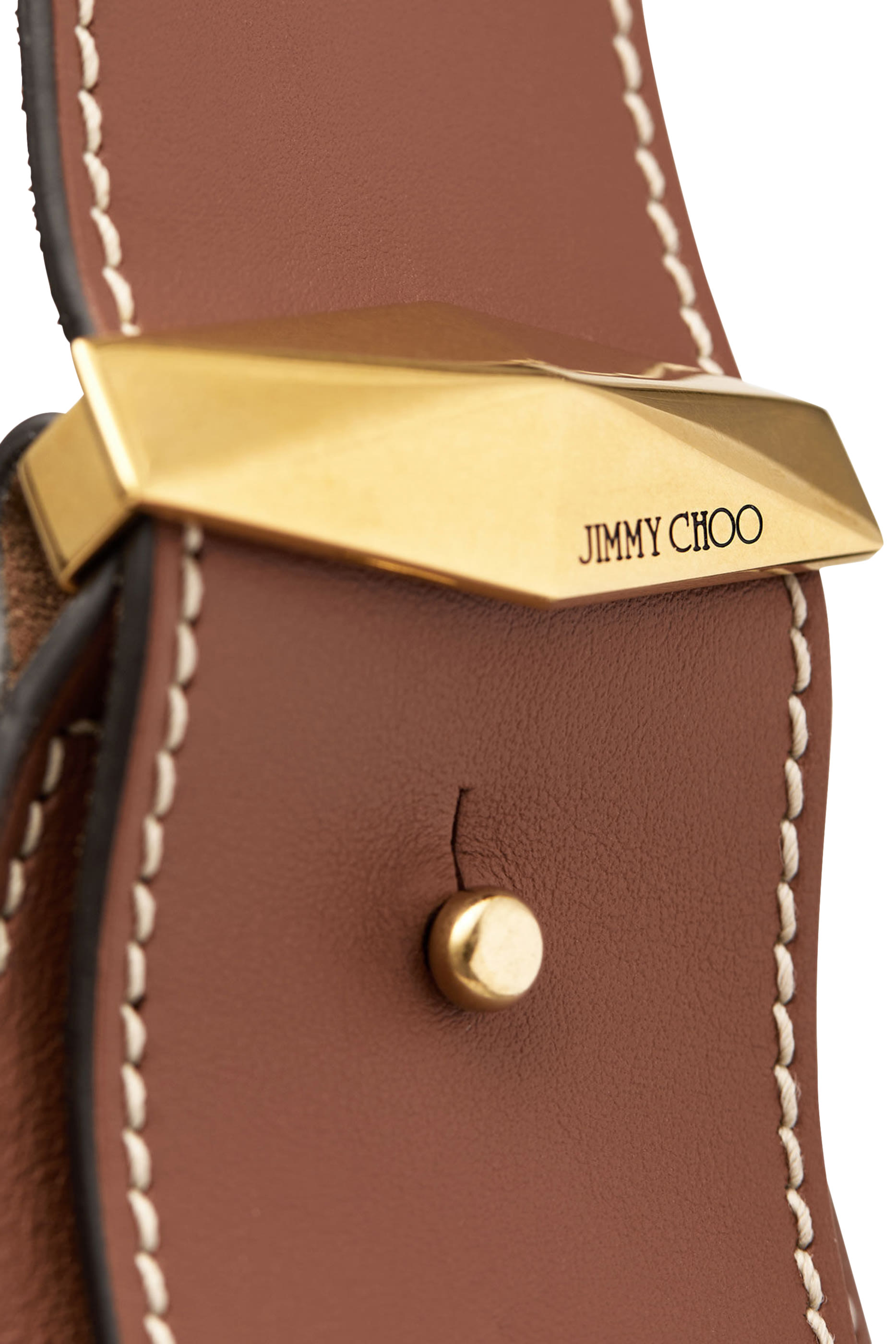 حقيبة كتف متوسطة بتصميم معين