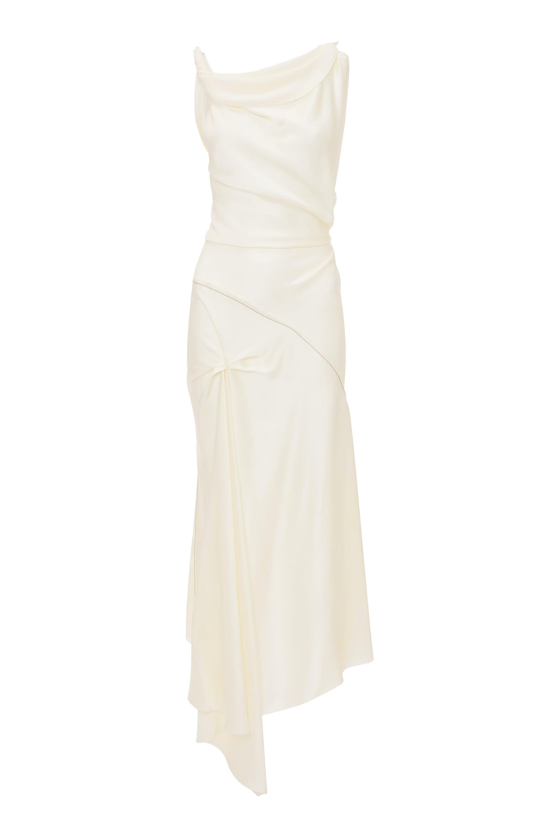 فستان بوسي متوسط الطول