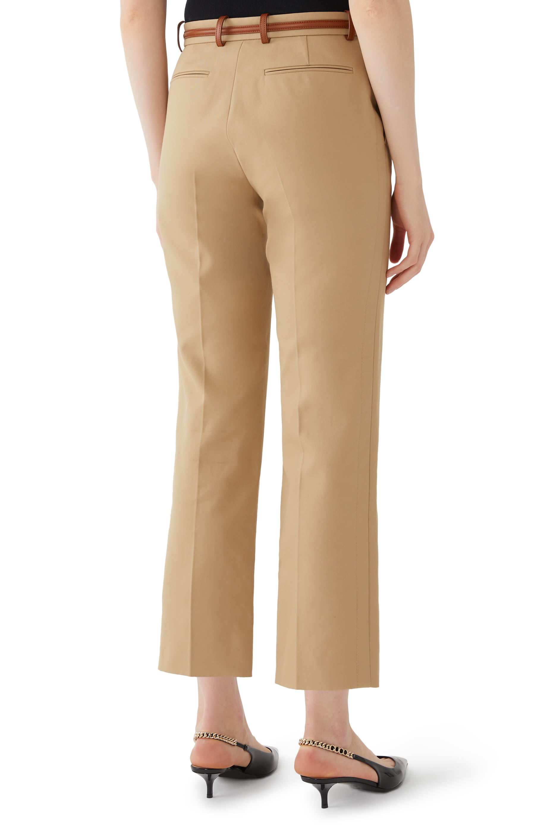 بنطال بحلية لجام الحصان قطن دريل