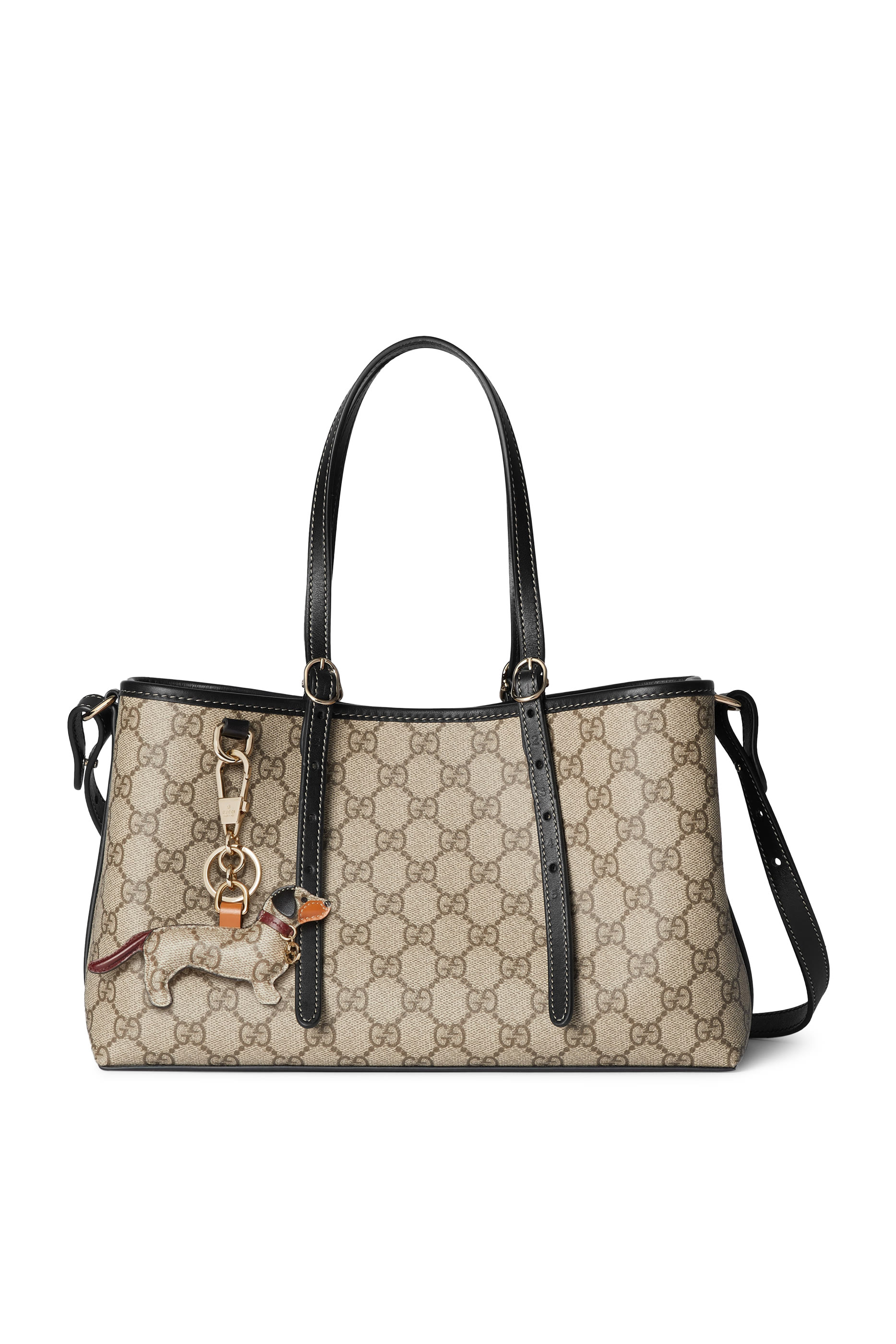 حقيبة يد صغيرة بنقشة حرفي شعار الماركة