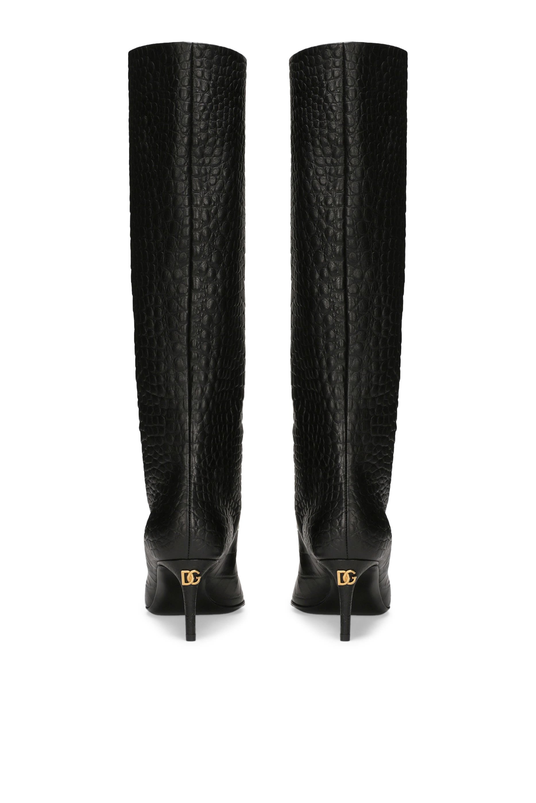 بوت 105 جلد عجل بنقشة جلد التمساح