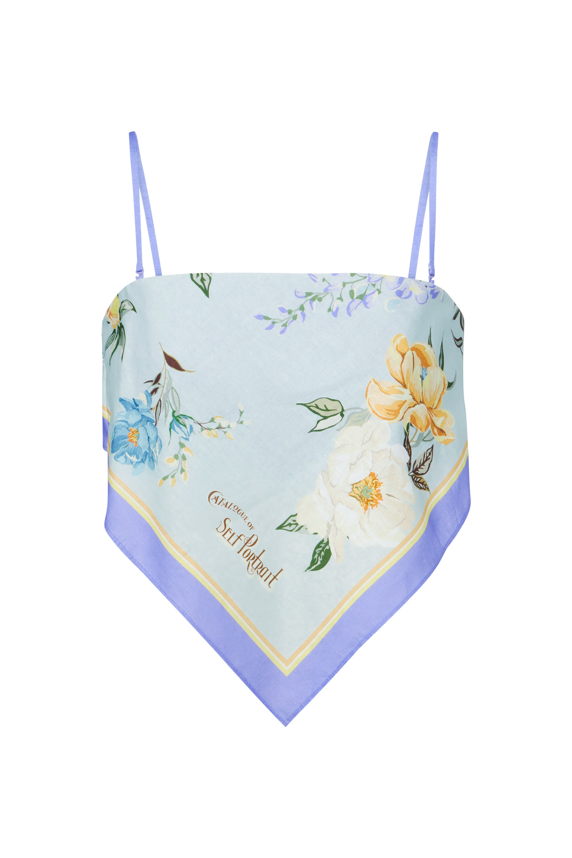 بلوزة بنقشة زهور كتان