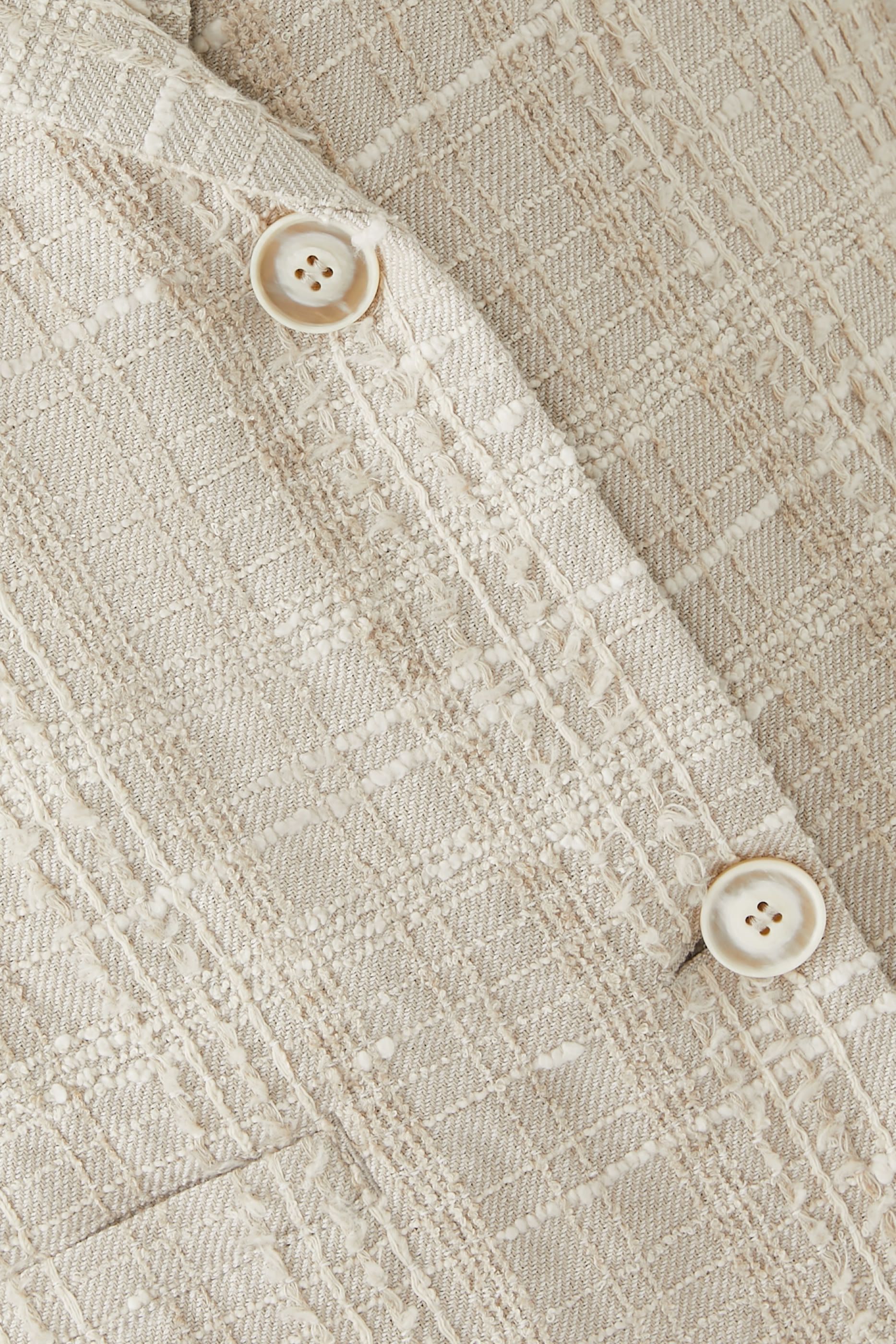 بليزر بنقشة مربعات تويد