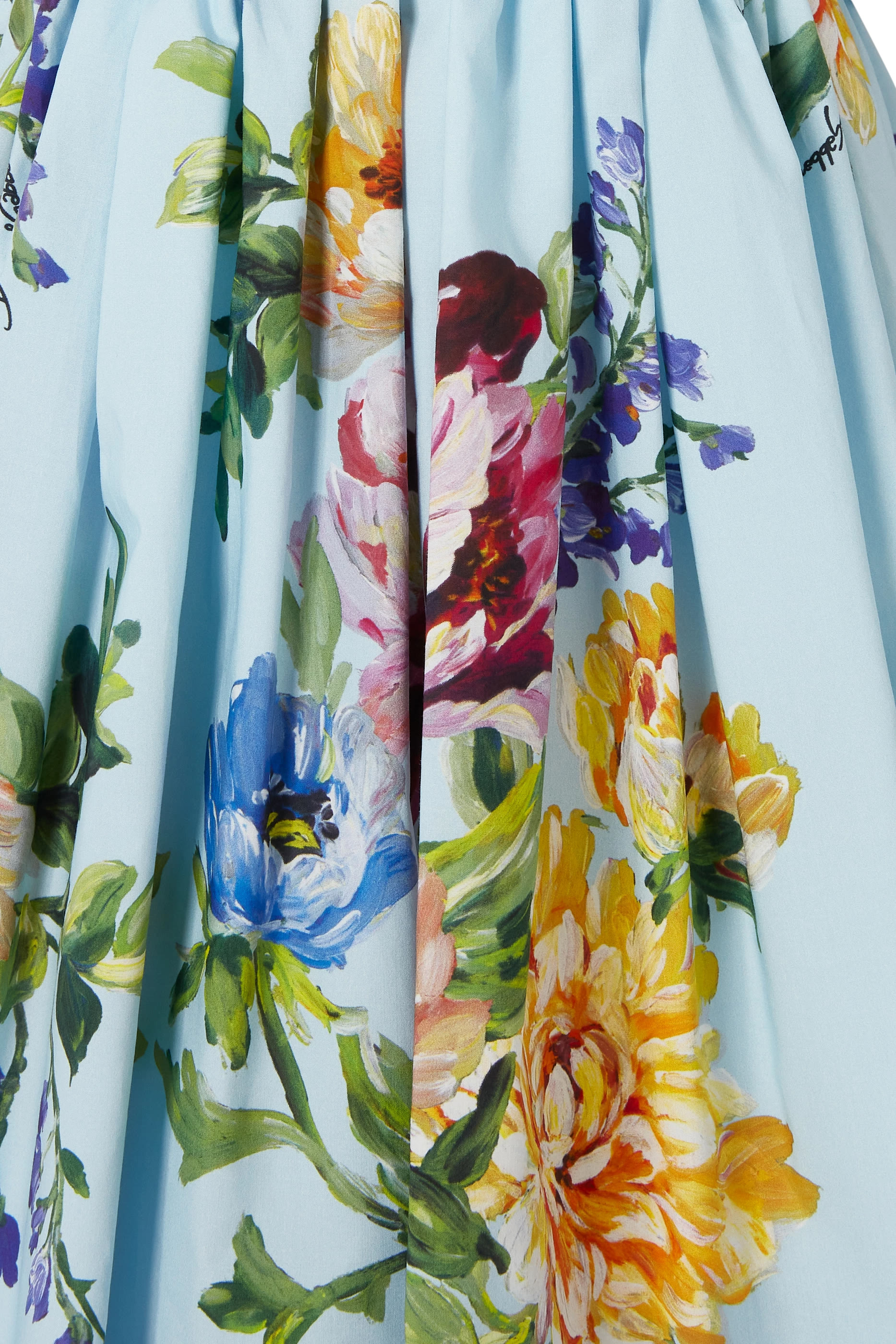 فستان بنقشة زهور قطن للأطفال