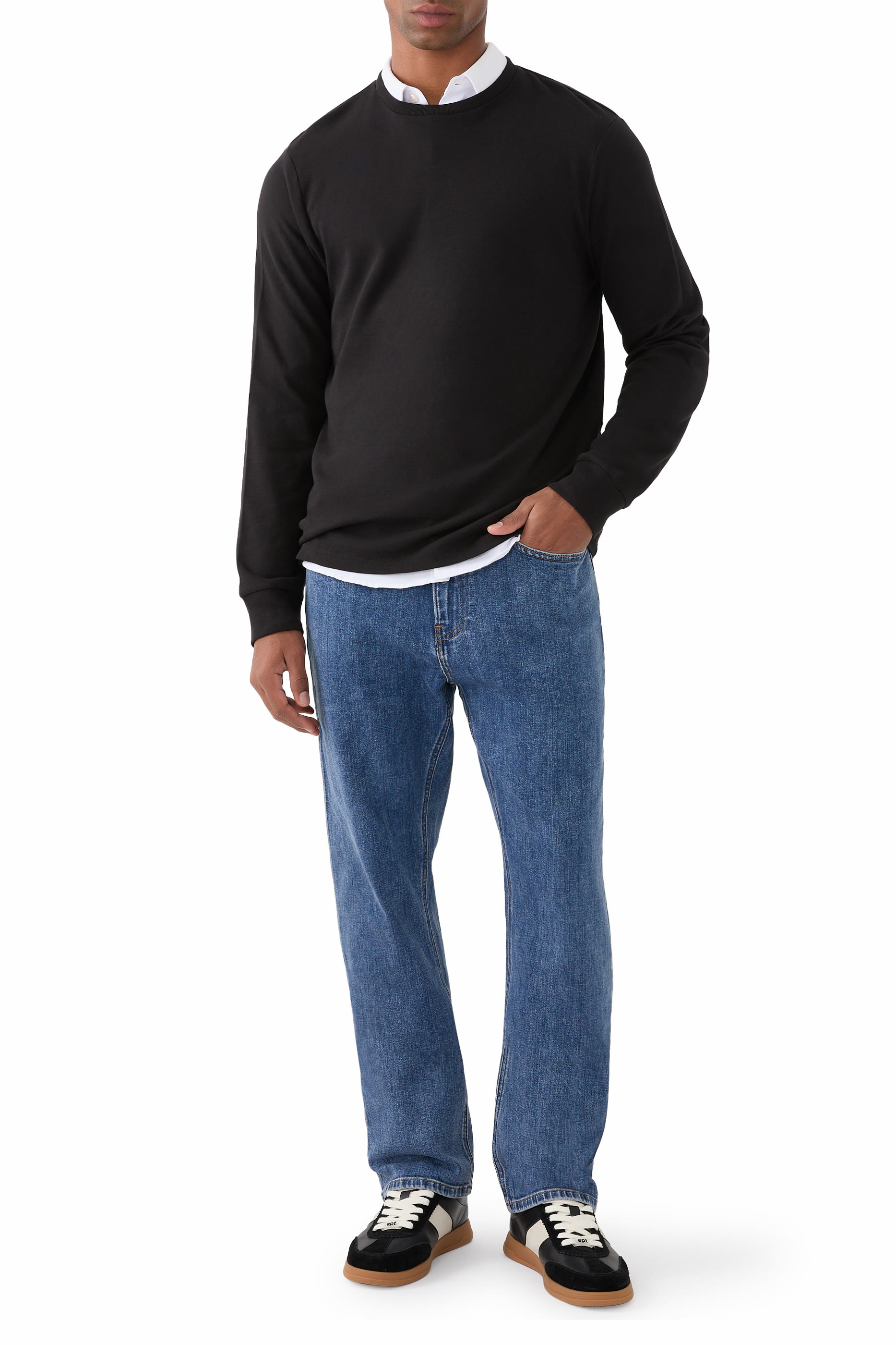 تيشيرت بأكمام طويلة قابلة للطي