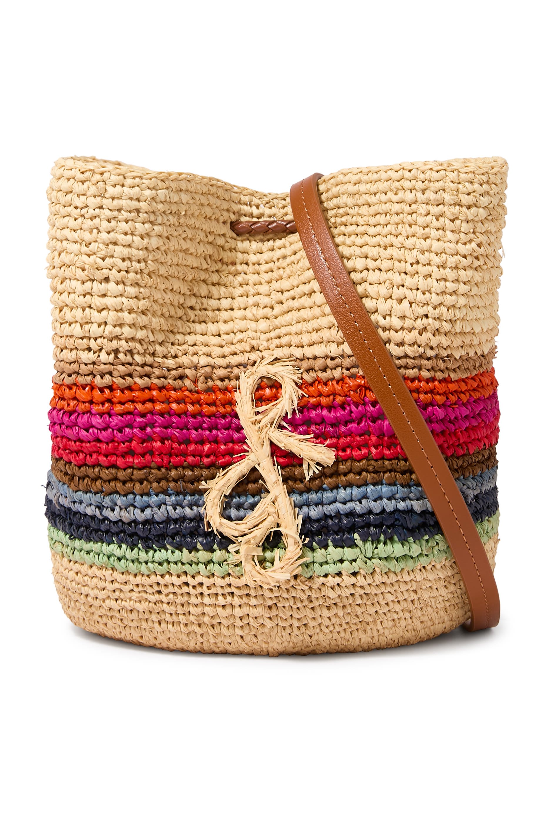 حقيبة صغيرة بنقشة خطوط