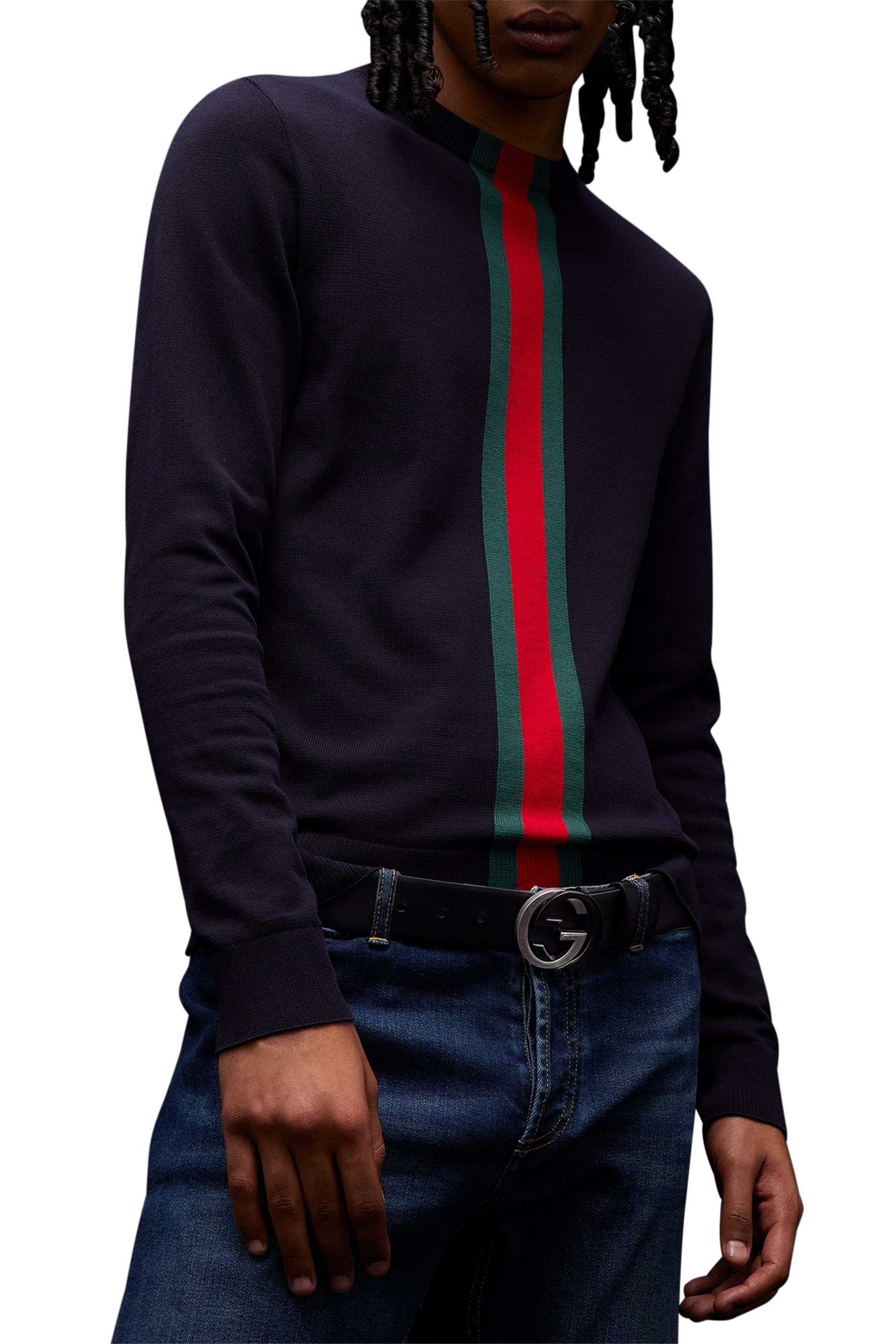 كنزة بشريط ويب نسيج قطن