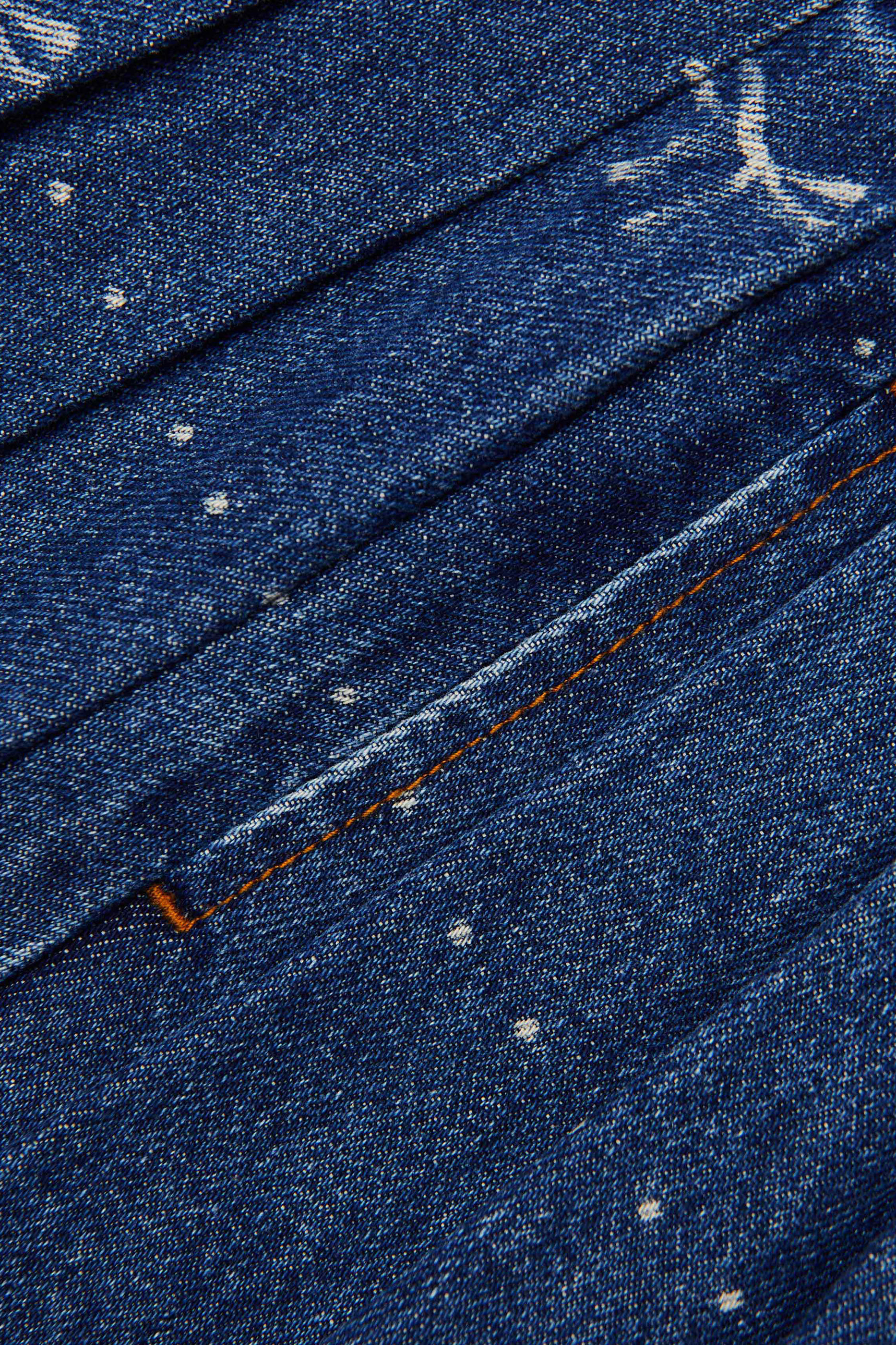 تنورة بطبعات فيونكة دنيم للأطفال