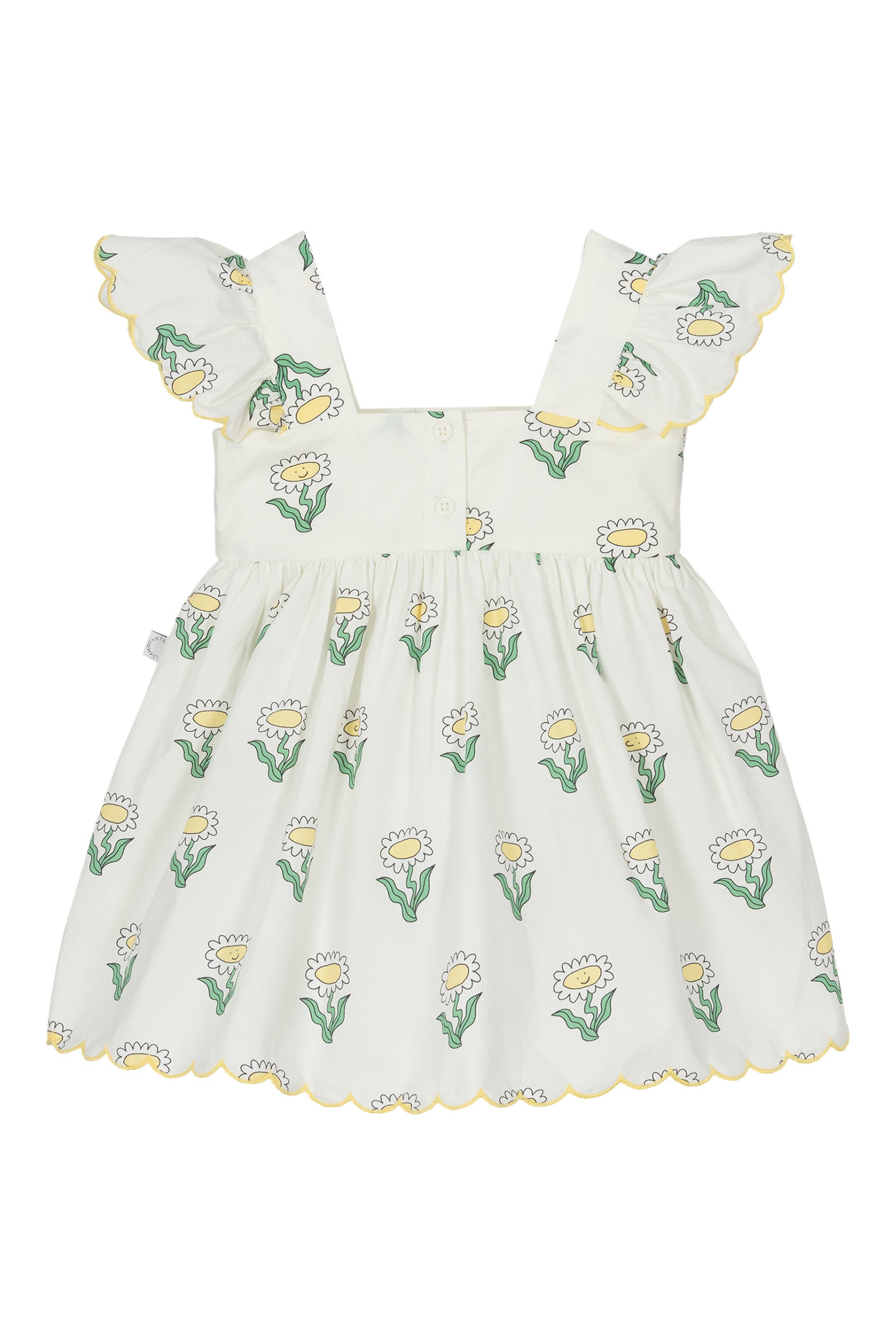 طقم فستان وسروال تحتي بطبعة عباد الشمس للأطفال