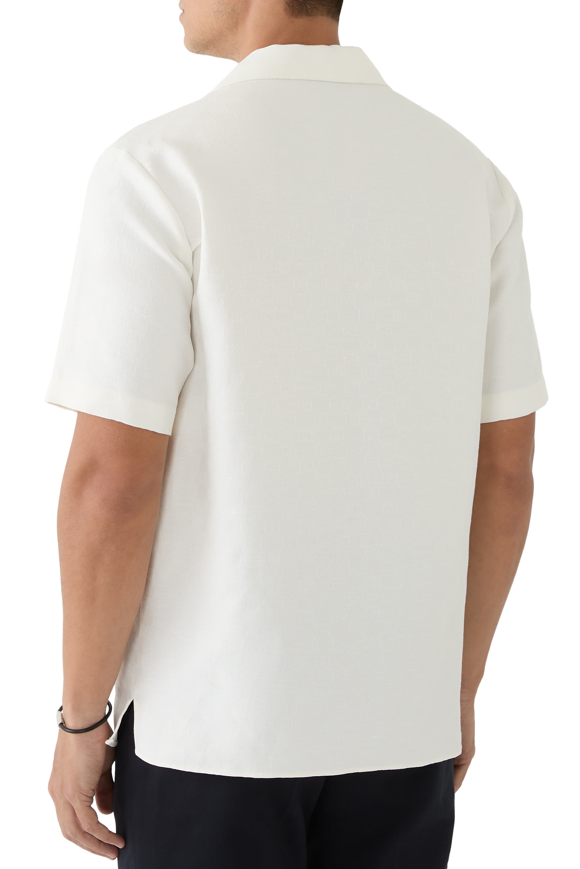 قميص قماش قنب بشعار الماركة