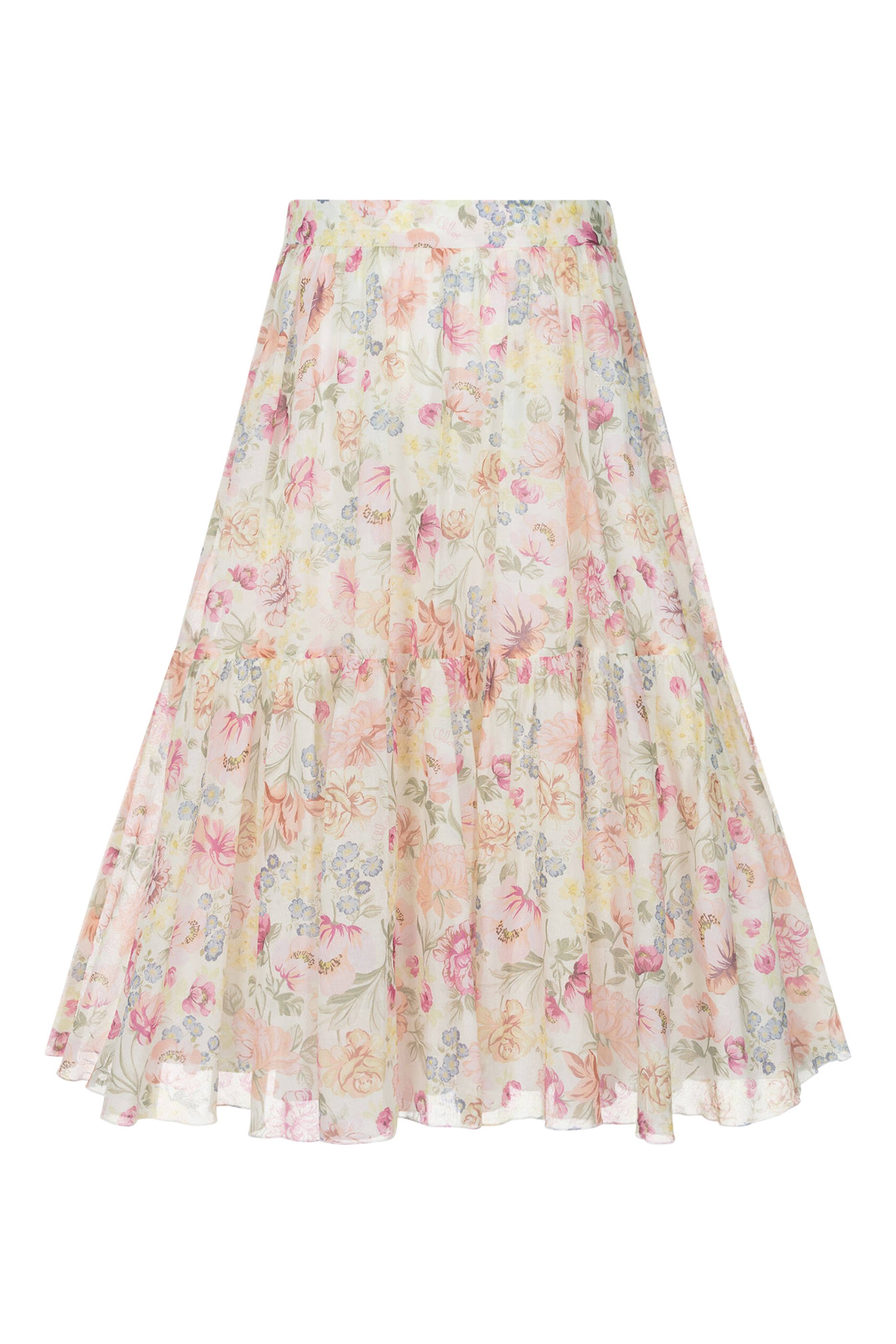 Kids Floral Maxi Skirt
