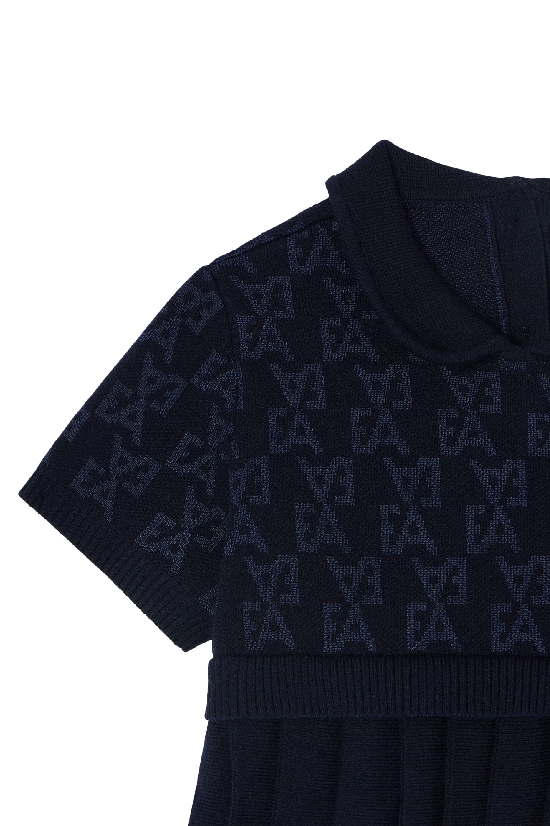 فستان منسوج بتنورة بطيات للأطفال