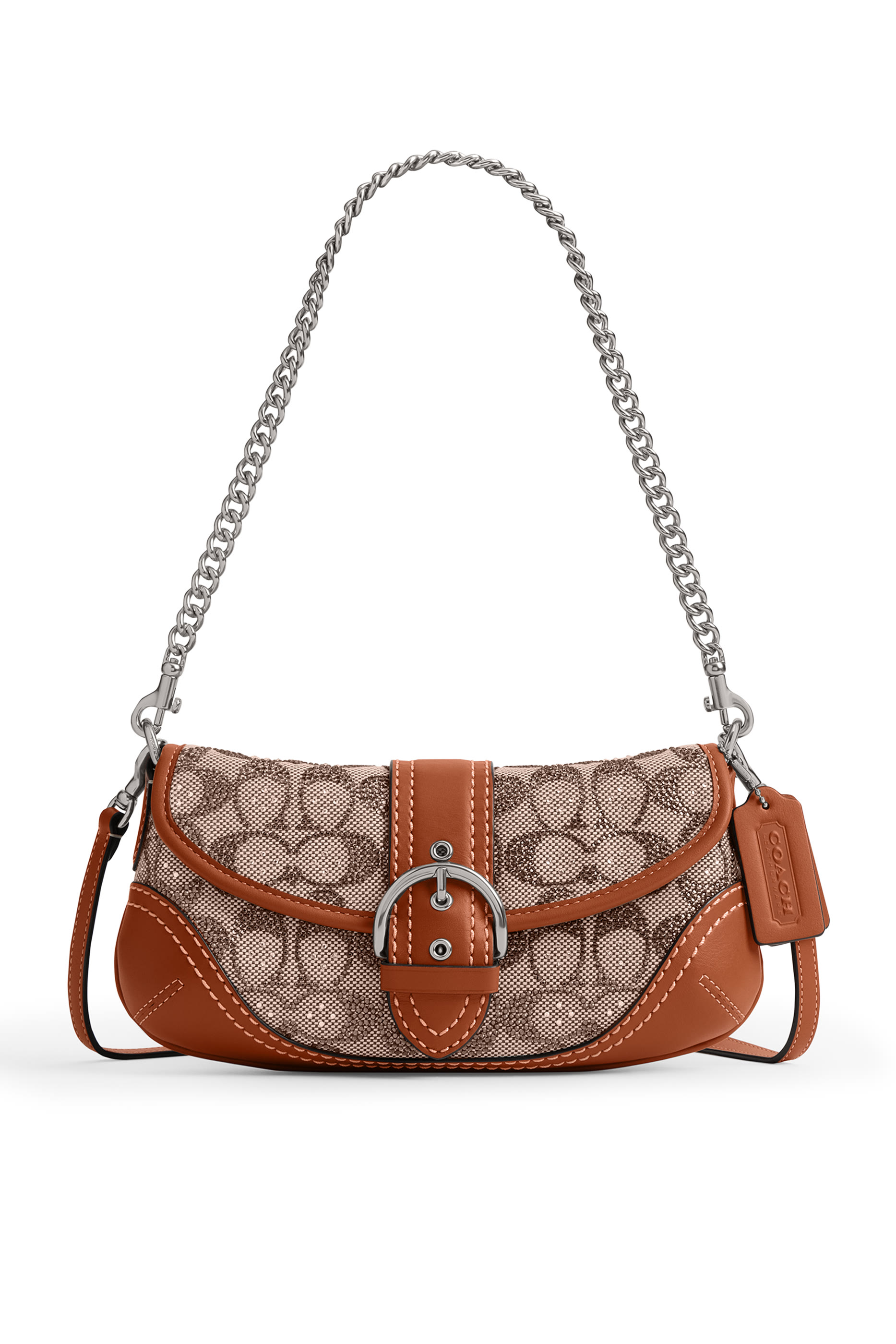 حقيبة سوهو 25 مزينة بكريستال