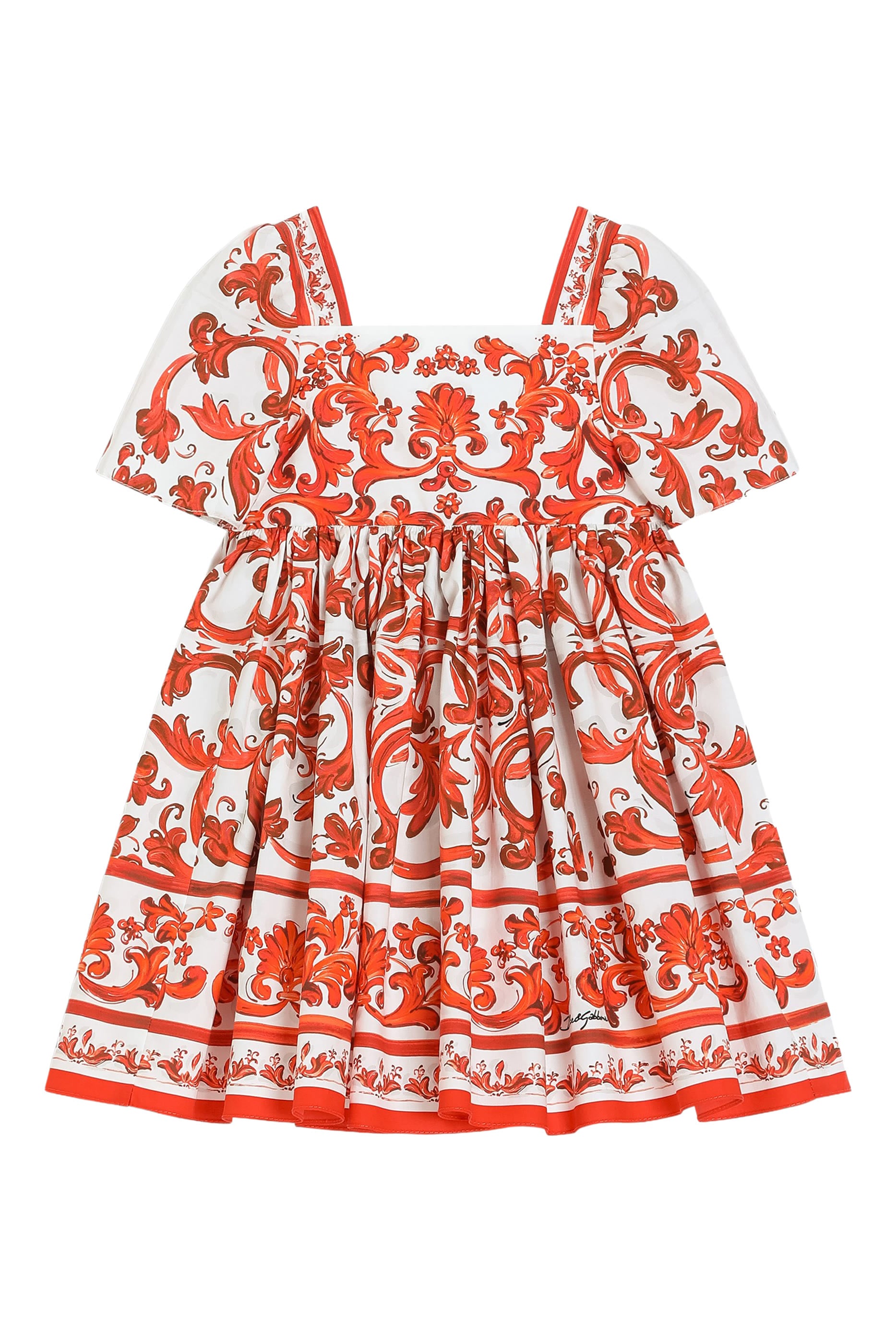 Kids Majolica Print Dress